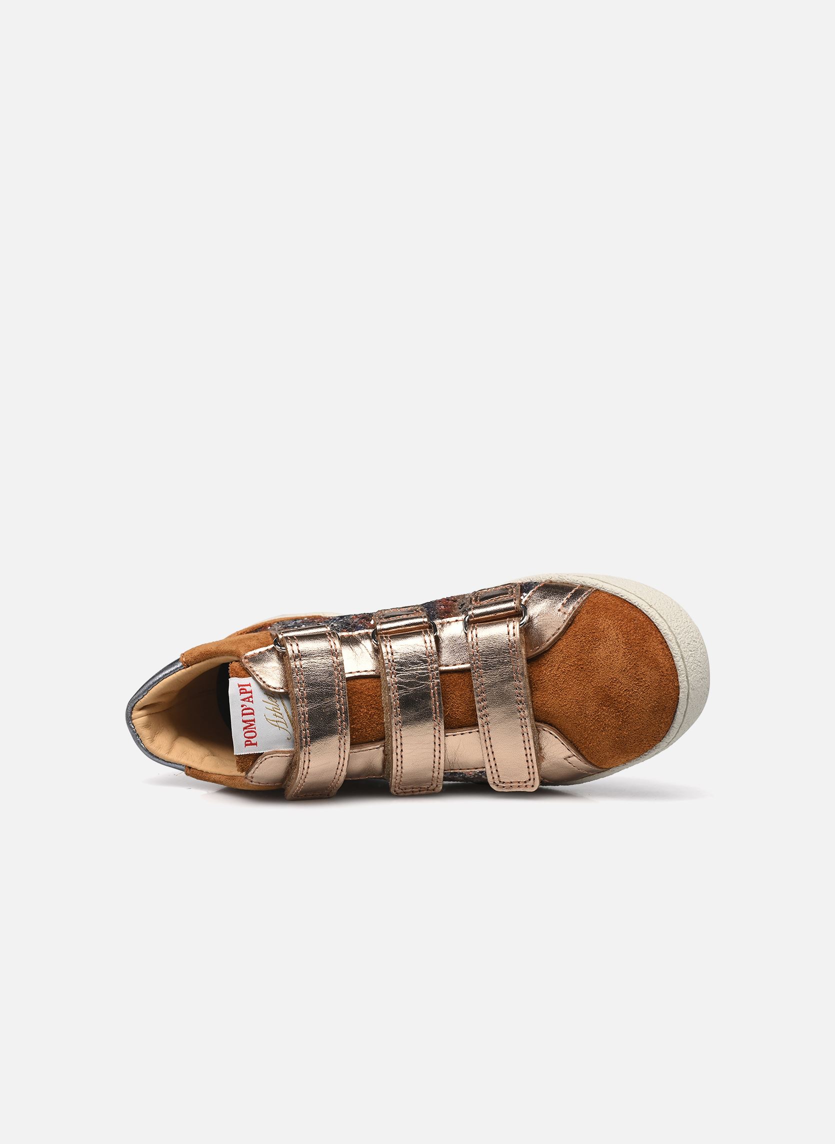 Baskets hautes TOP TOUCH EASY fille marron Pom d Api Baskets hautes TOP TOUCH EASY fille marron CARAMEL