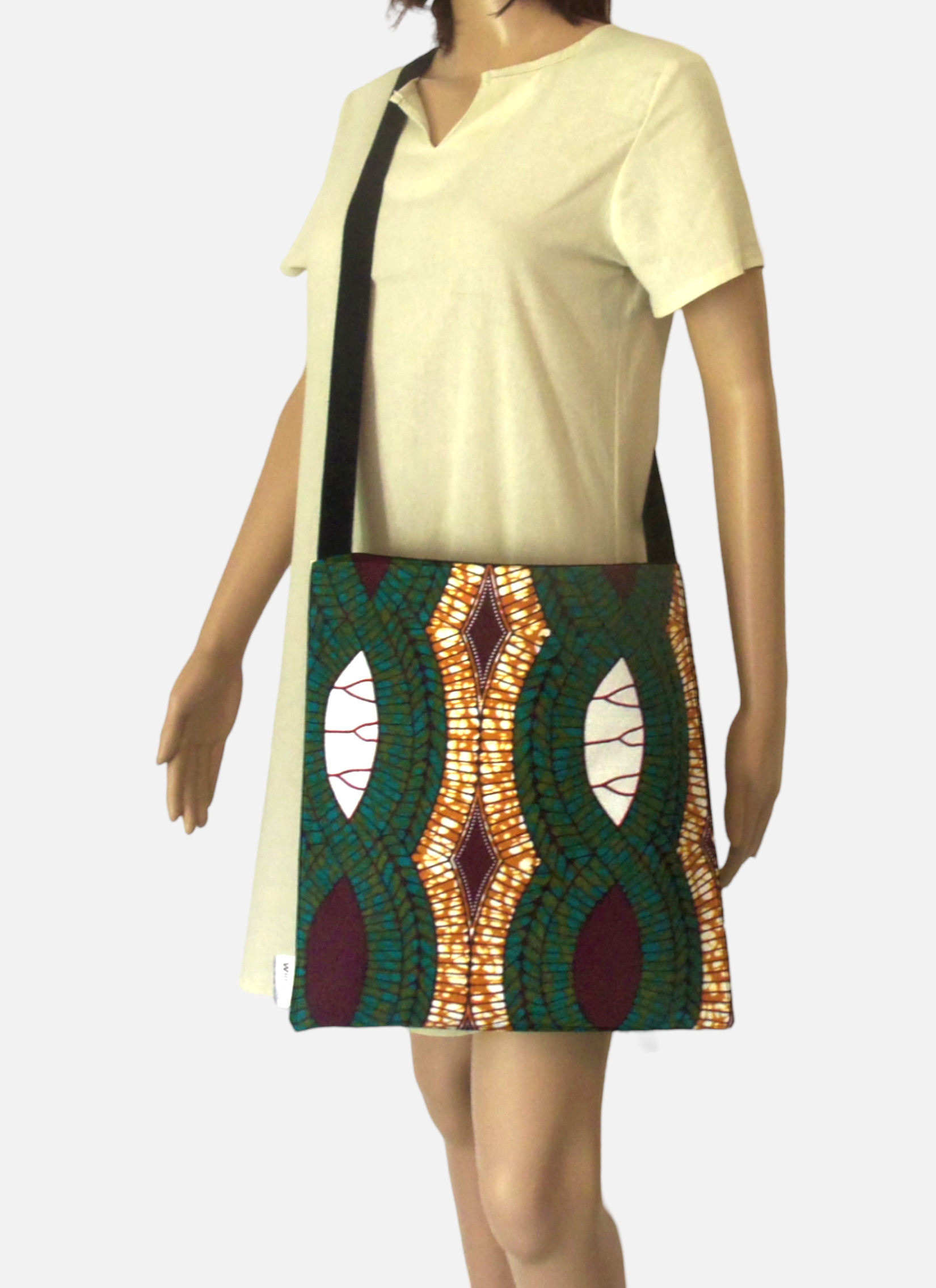 Sac Bandoulière Imprimé Africain – Fait Main – Femme – Neuf Sans étiquette