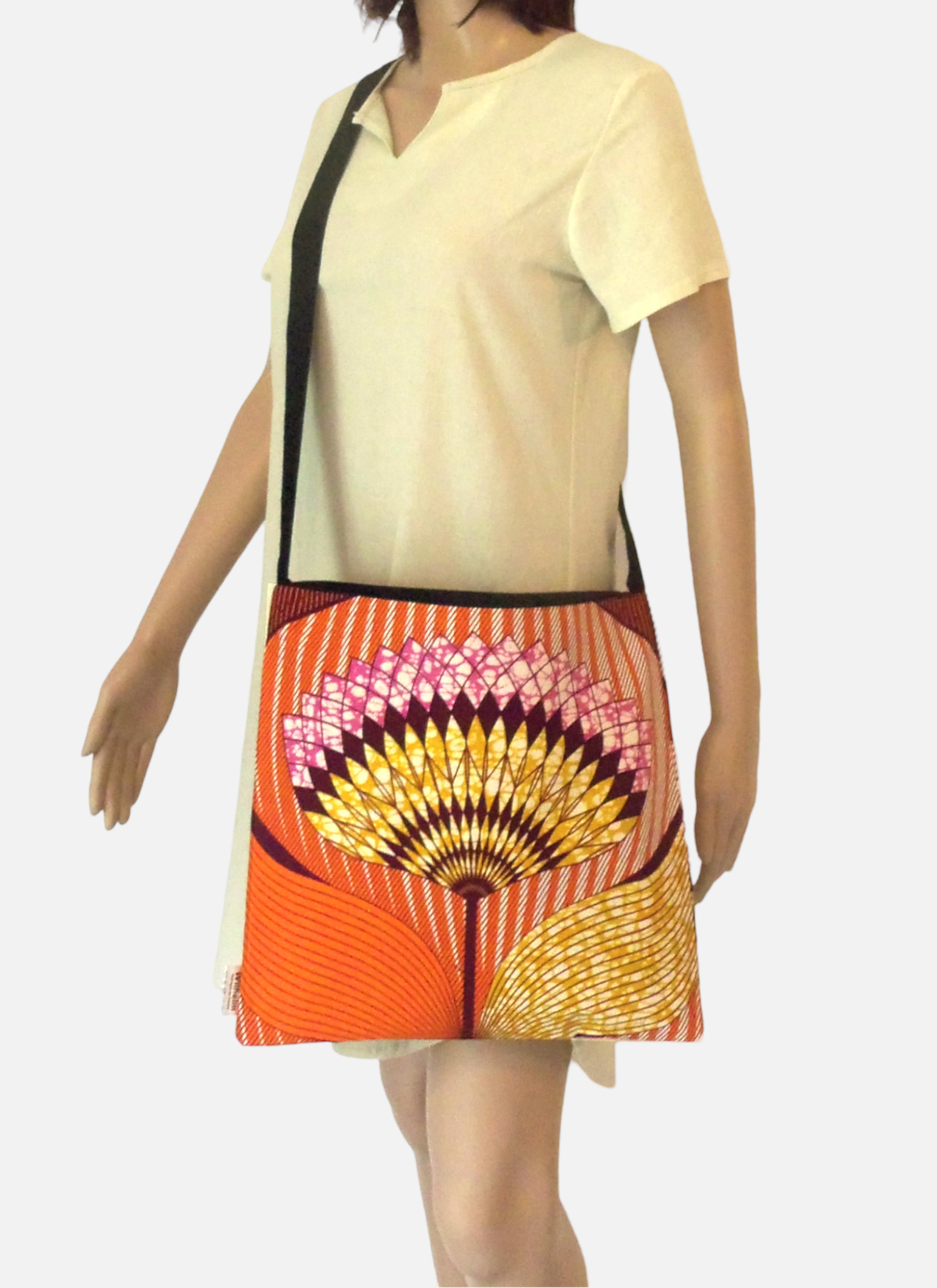 Sac Bandoulière Imprimé Africain – Fait Main – Femme – Neuf Sans étiquette