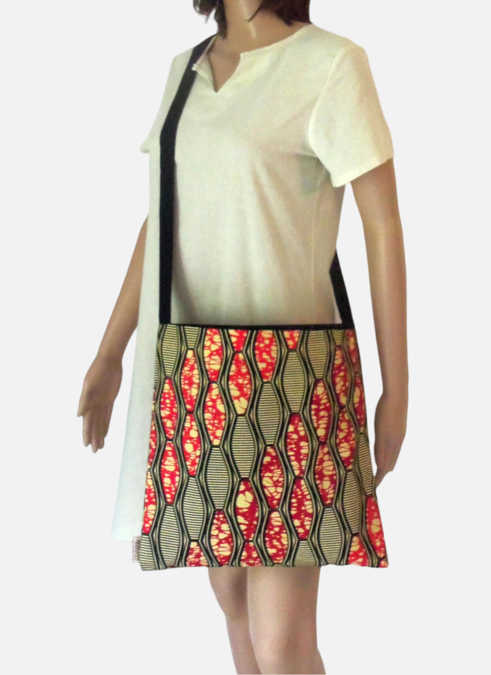 Sac Bandoulière Imprimé Africain – Fait Main – Femme – Neuf Sans étiquette