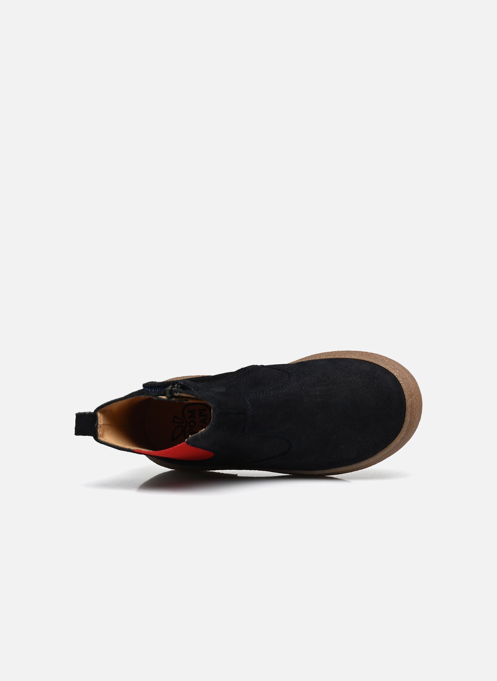 Bottines TRIX JOD ZIP garçon bleu Pom d Api Bottines TRIX JOD ZIP garçon bleu NAVY