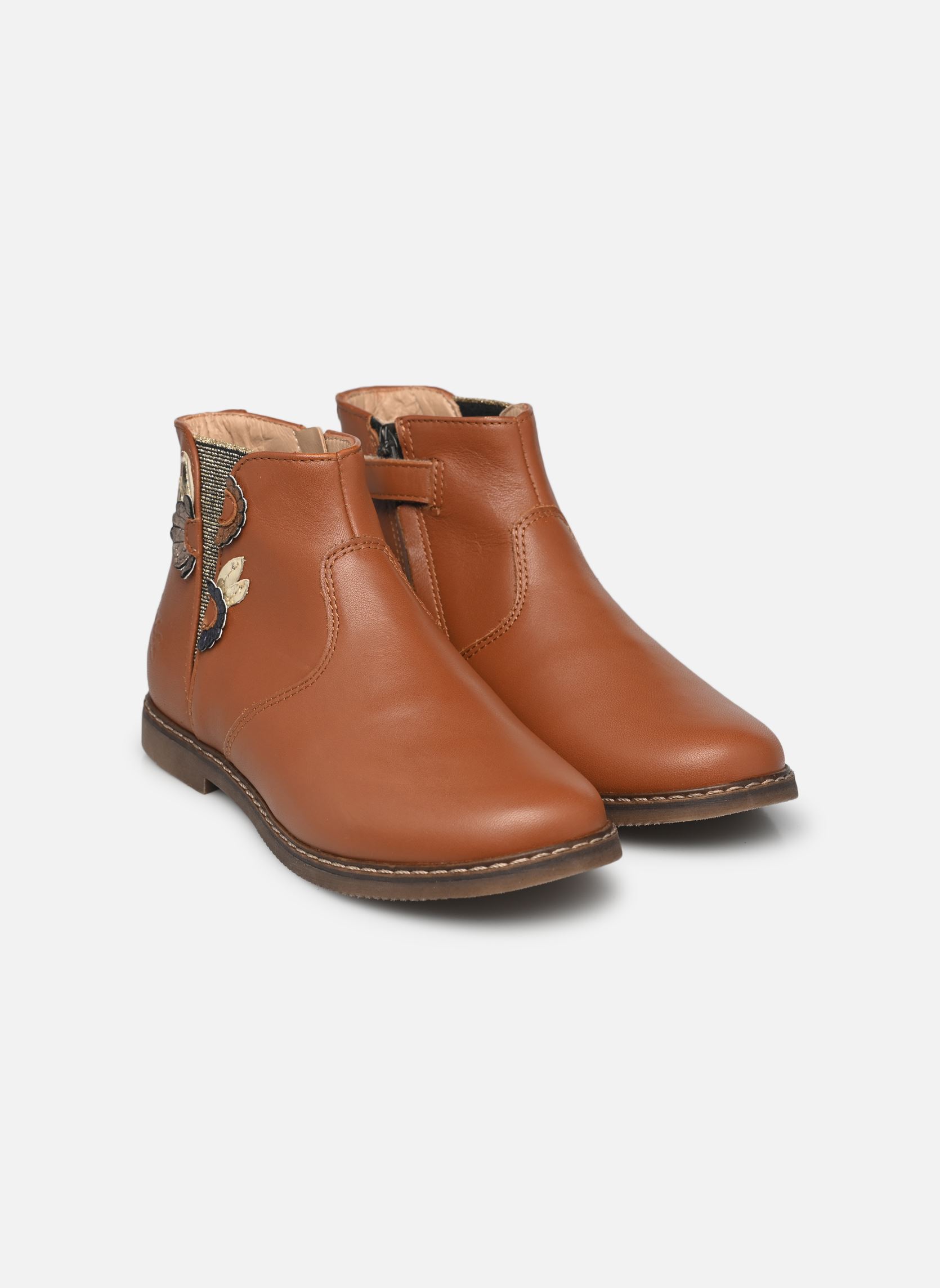 Stiefeletten / Ankle Boots CITY MULTI DAISY mädchen braun Pom d Api Stiefeletten / Ankle Boots CITY MULTI DAISY mädchen braun DK CAMEL