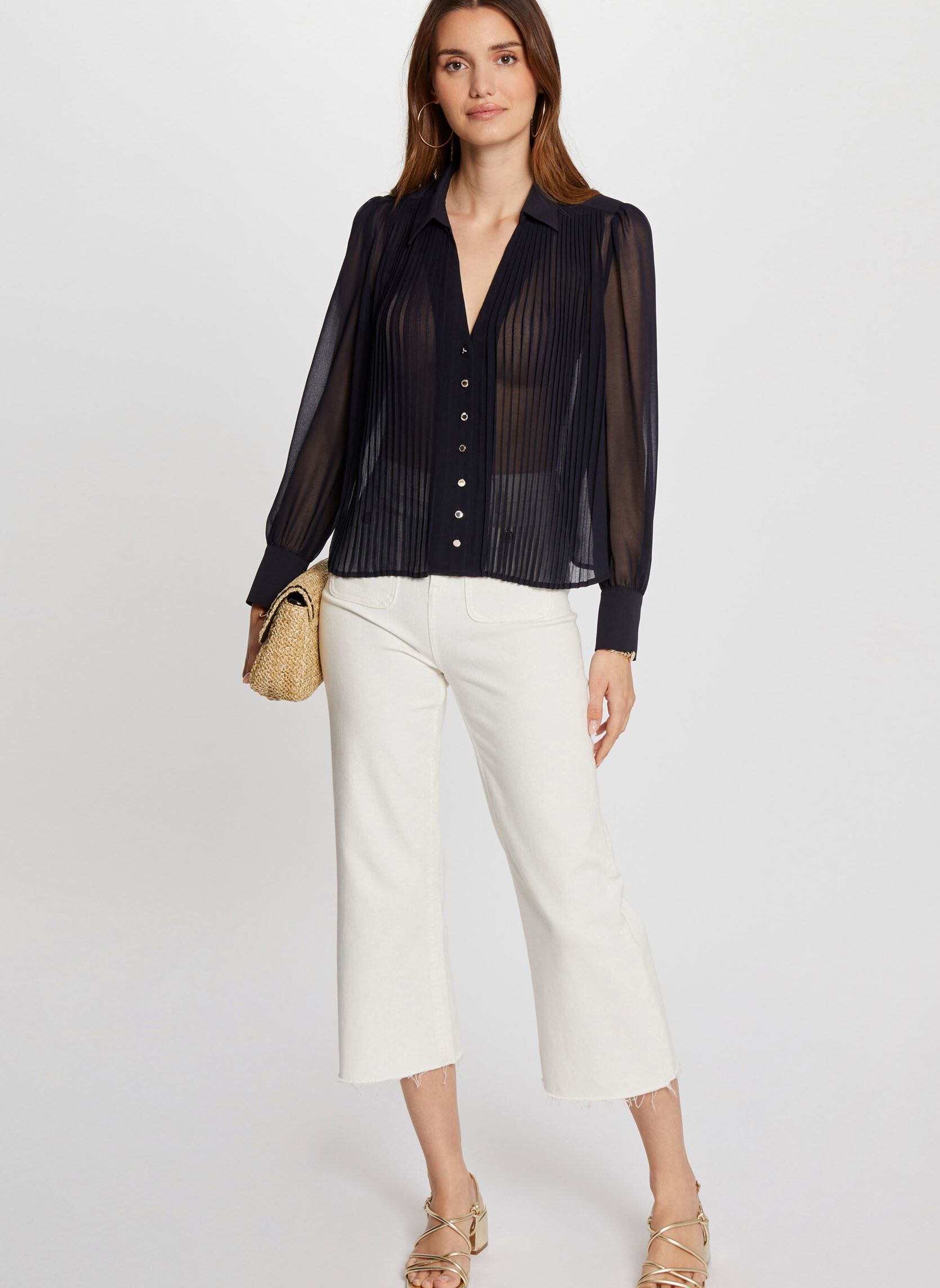 Blouses 242-CPLIA femme bleu Morgan Blouses 242-CPLIA femme bleu MARINE