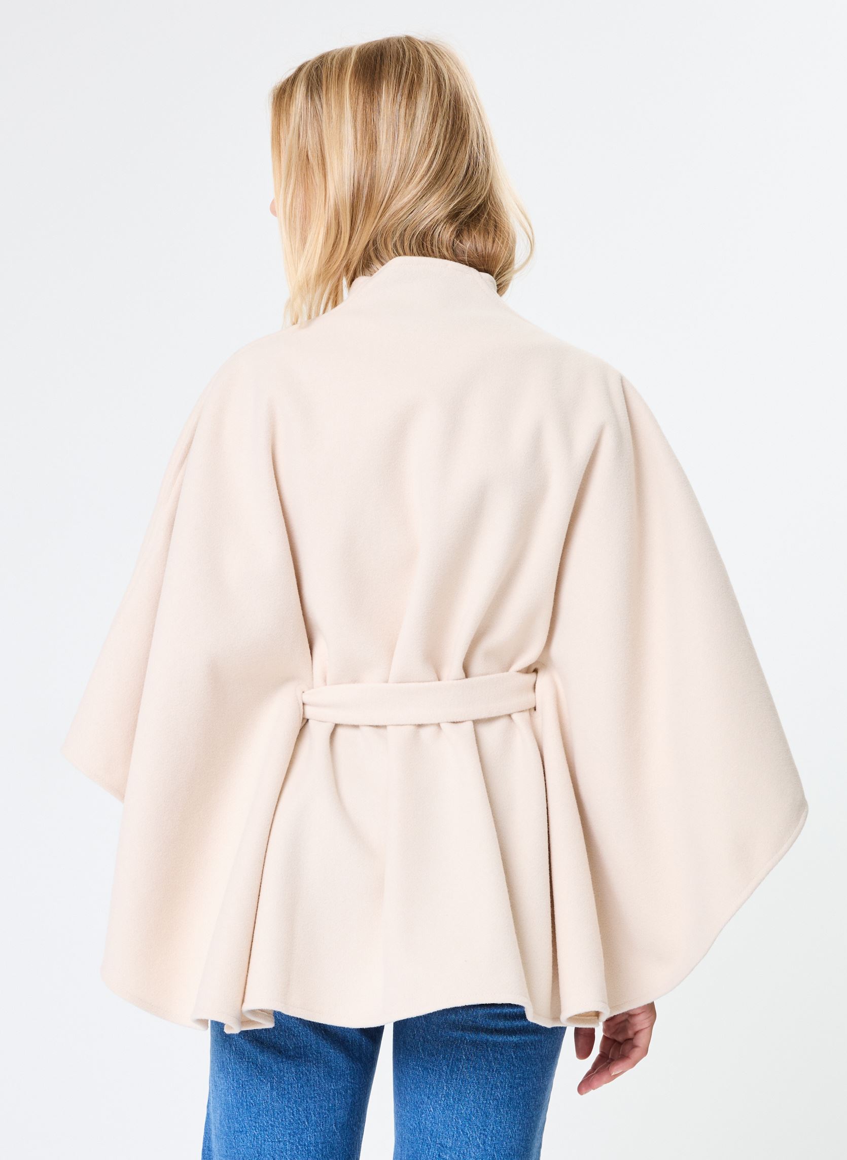 Ponchos et capes 242-5BELT femme blanc Morgan Ponchos et capes 242-5BELT femme blanc IVOIRE