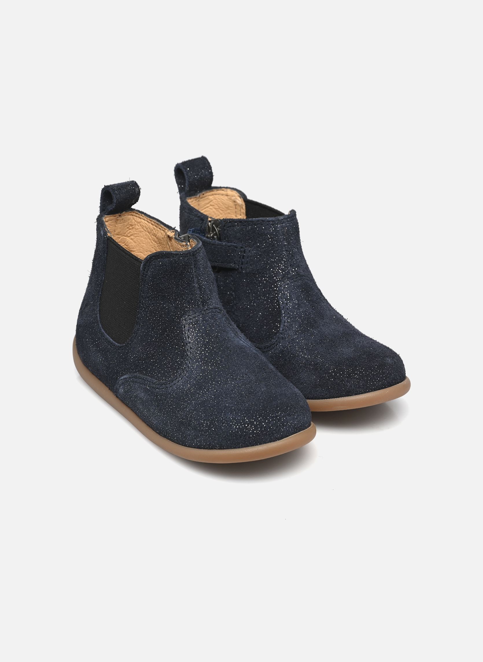 Bottines STAND-UP JOD fille bleu Pom d Api Bottines STAND-UP JOD fille bleu MARINE