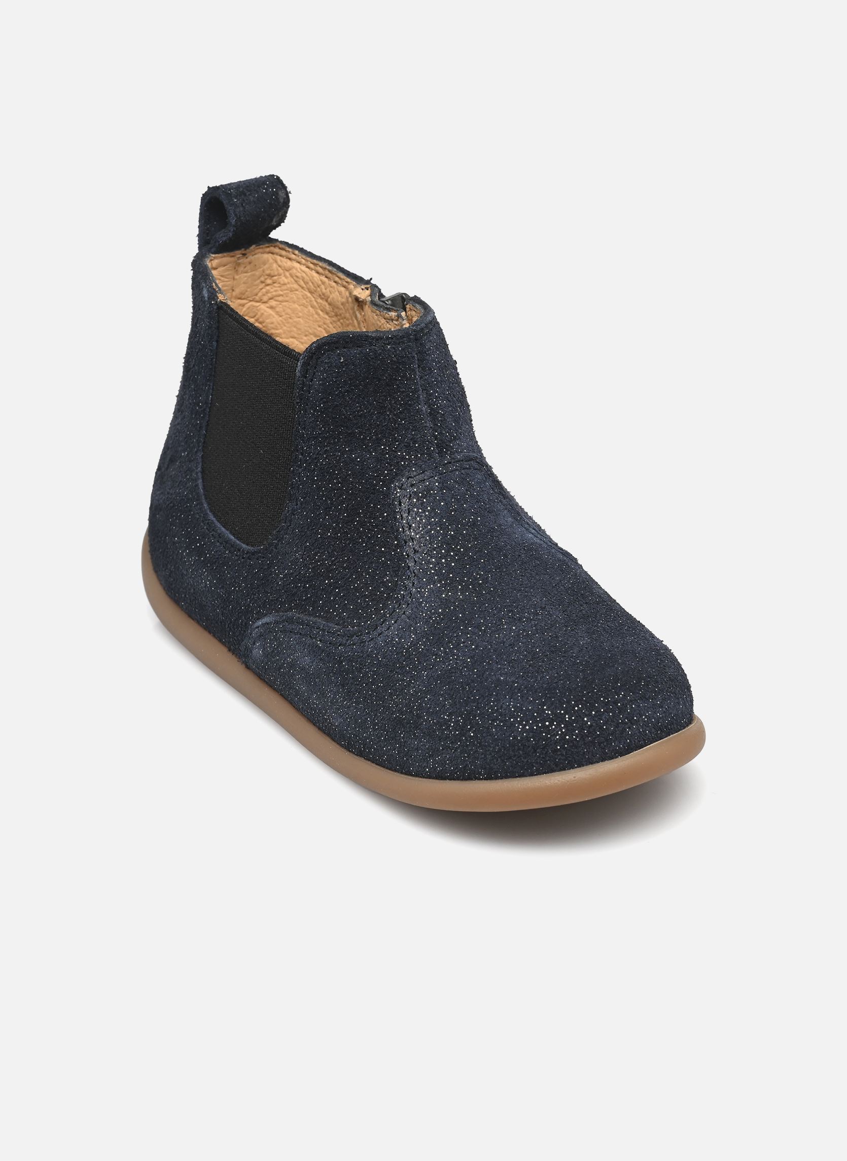 Bottines STAND-UP JOD fille bleu Pom d Api Bottines STAND-UP JOD fille bleu MARINE