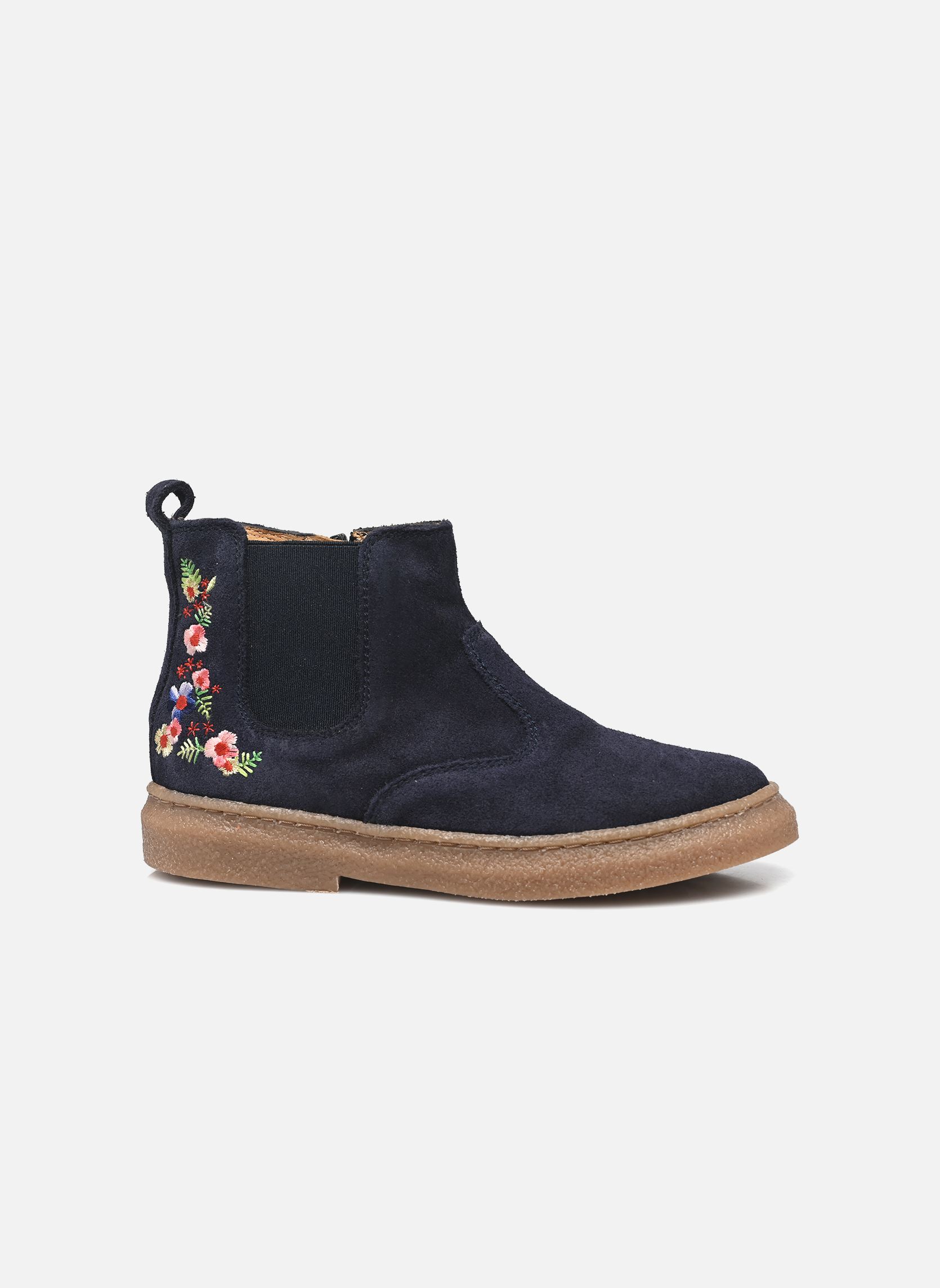Bottines TRIX JOD BROD BACK fille bleu Pom d Api Bottines TRIX JOD BROD BACK fille bleu MARINE