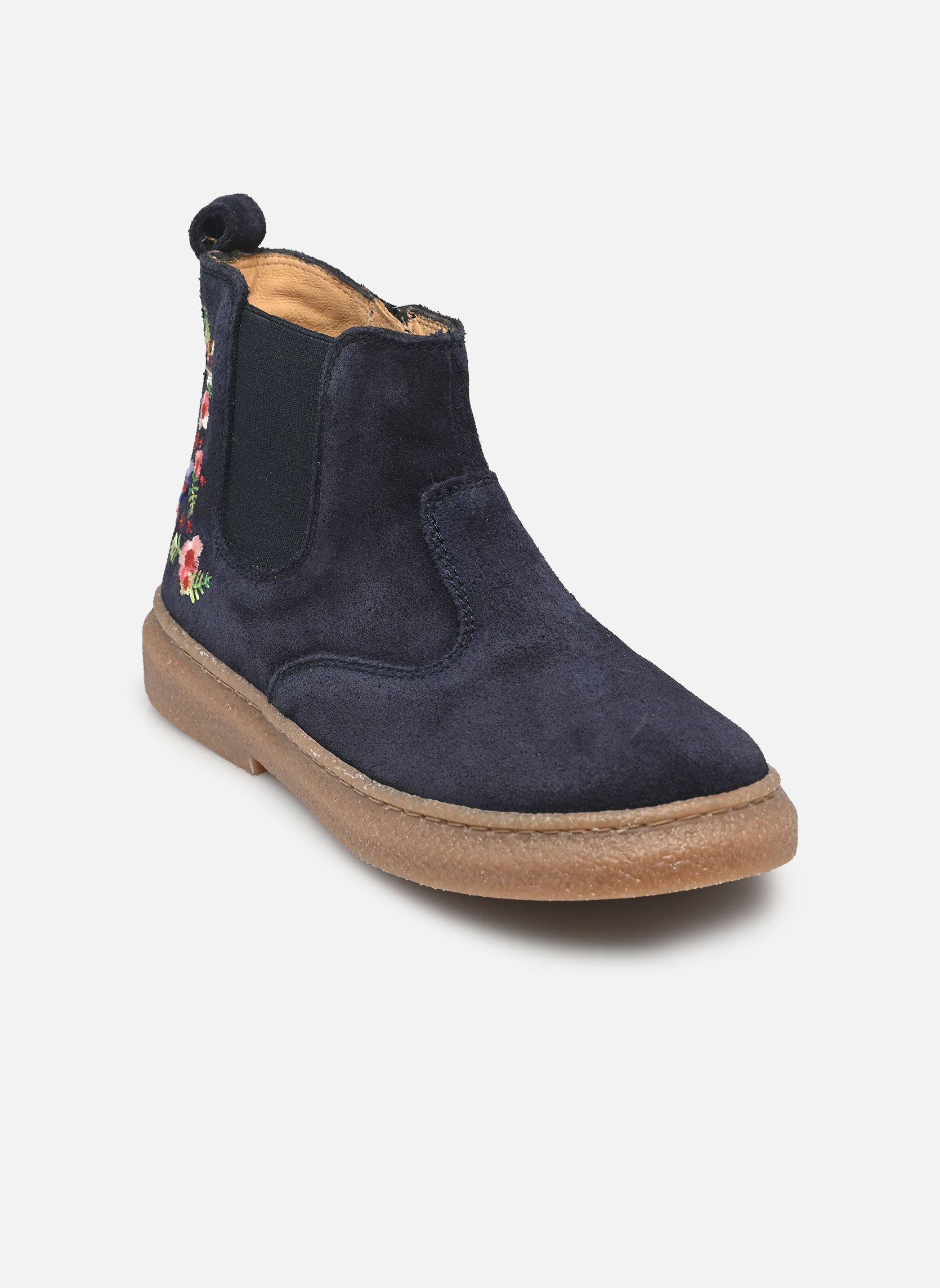 Bottines TRIX JOD BROD BACK fille bleu Pom d Api Bottines TRIX JOD BROD BACK fille bleu MARINE