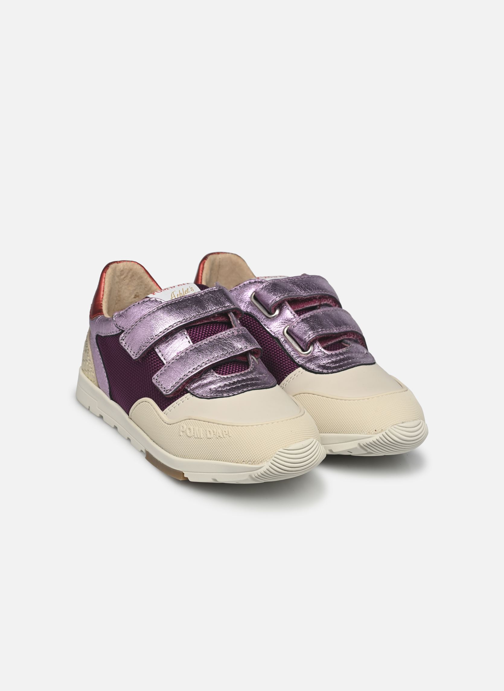 Sneakers POUSS RACE BUMP meisjes paars Pom d Api Sneakers POUSS RACE BUMP meisjes paars VIOLET-OFF WHITE