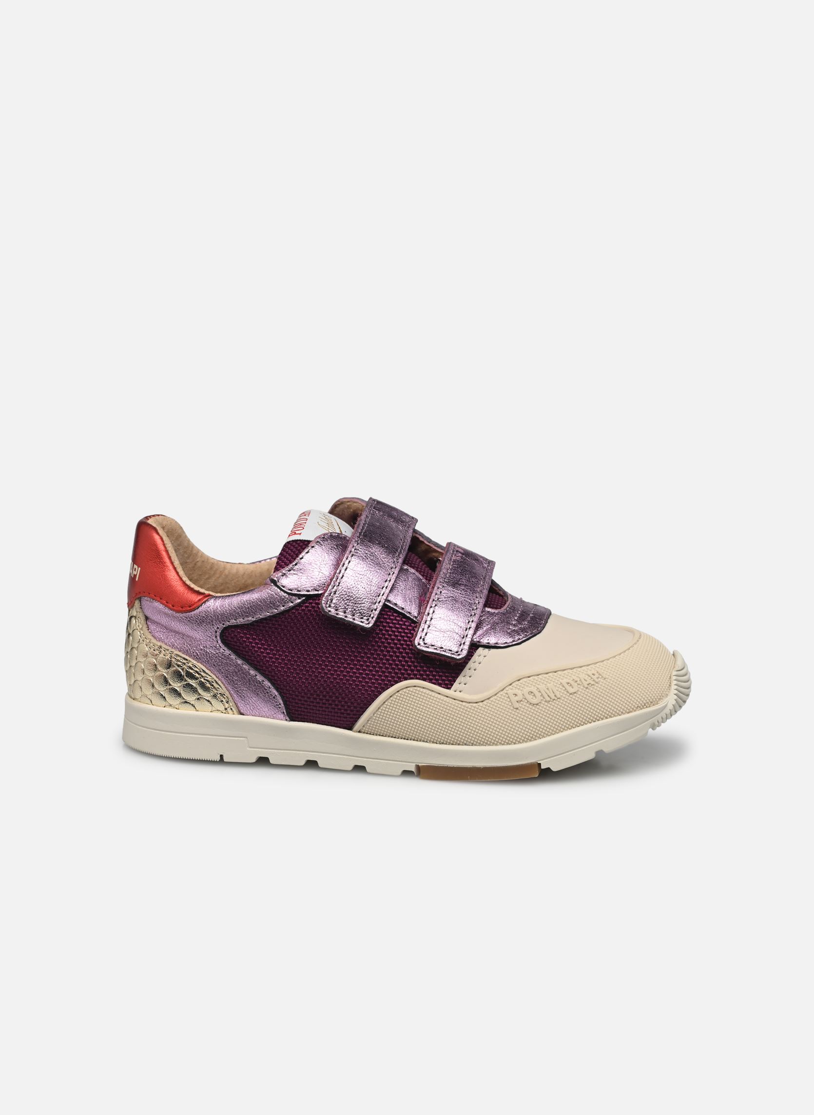 Sneakers POUSS RACE BUMP meisjes paars Pom d Api Sneakers POUSS RACE BUMP meisjes paars VIOLET-OFF WHITE