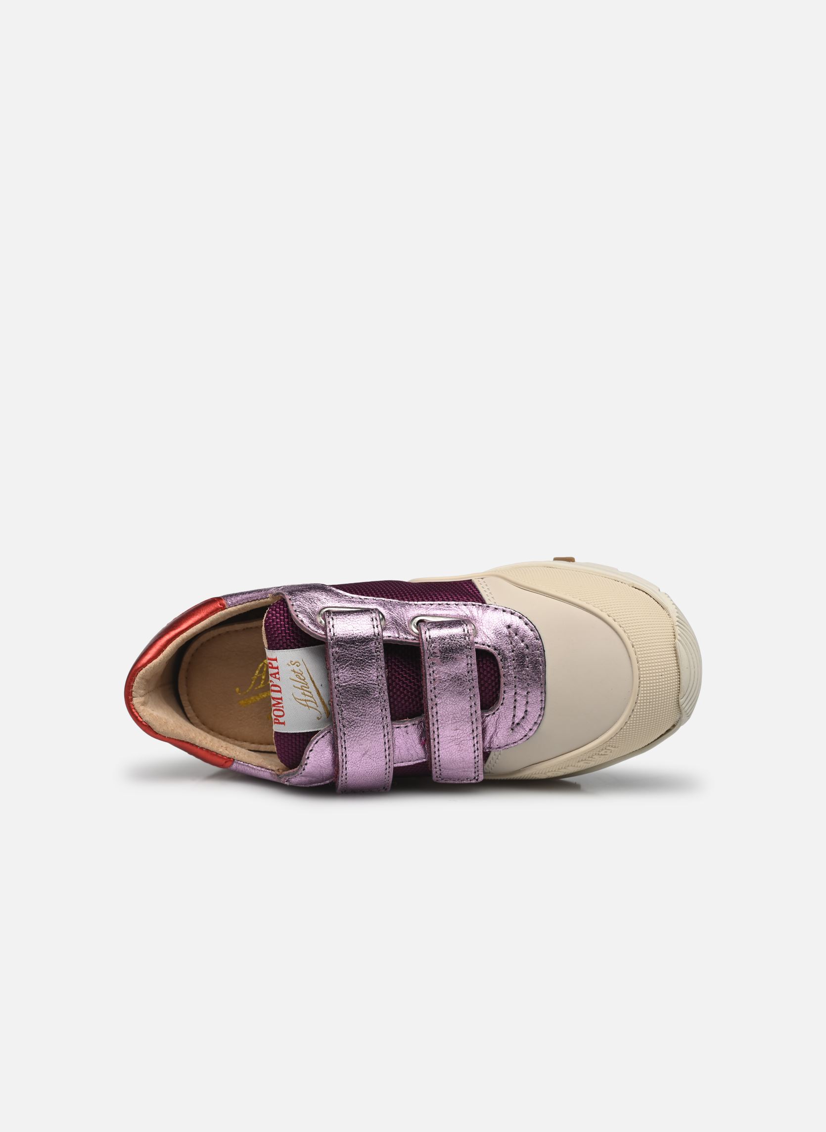 Sneakers POUSS RACE BUMP meisjes paars Pom d Api Sneakers POUSS RACE BUMP meisjes paars VIOLET-OFF WHITE