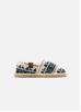 Espadrilles-chaussons Fourrées Art Of Soule – Motifs Hiver Bleus Rayés, Fabrication Française, Unisex