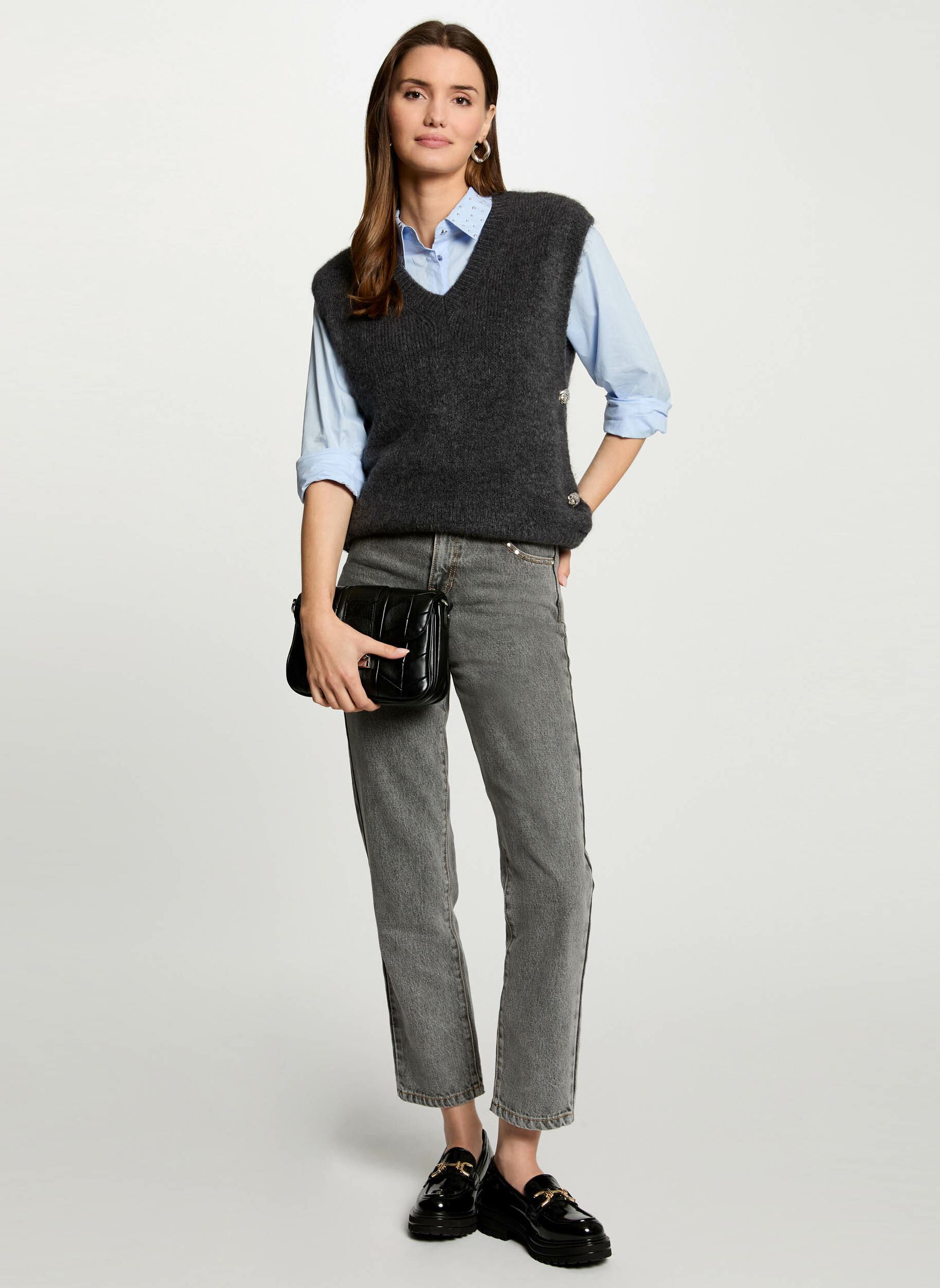 Pulls 242-MPLUIE femme gris Morgan Pulls 242-MPLUIE femme gris GRIS ANTHRACITE