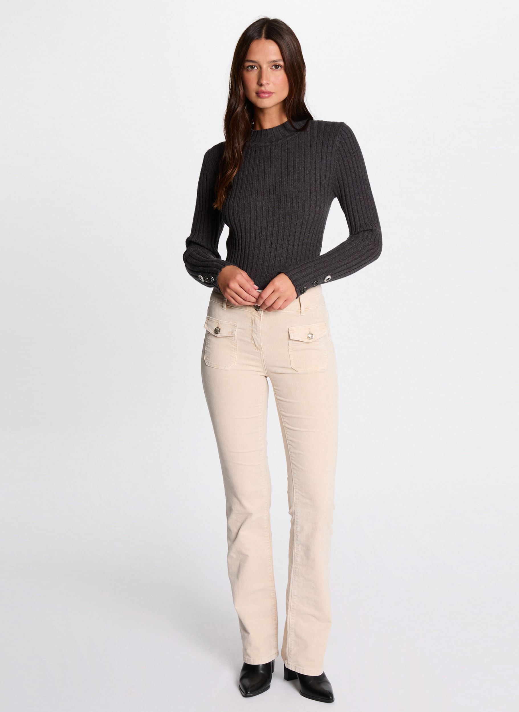 Jeans flare 242-POLENO femme blanc Morgan Jeans flare 242-POLENO femme blanc IVOIRE
