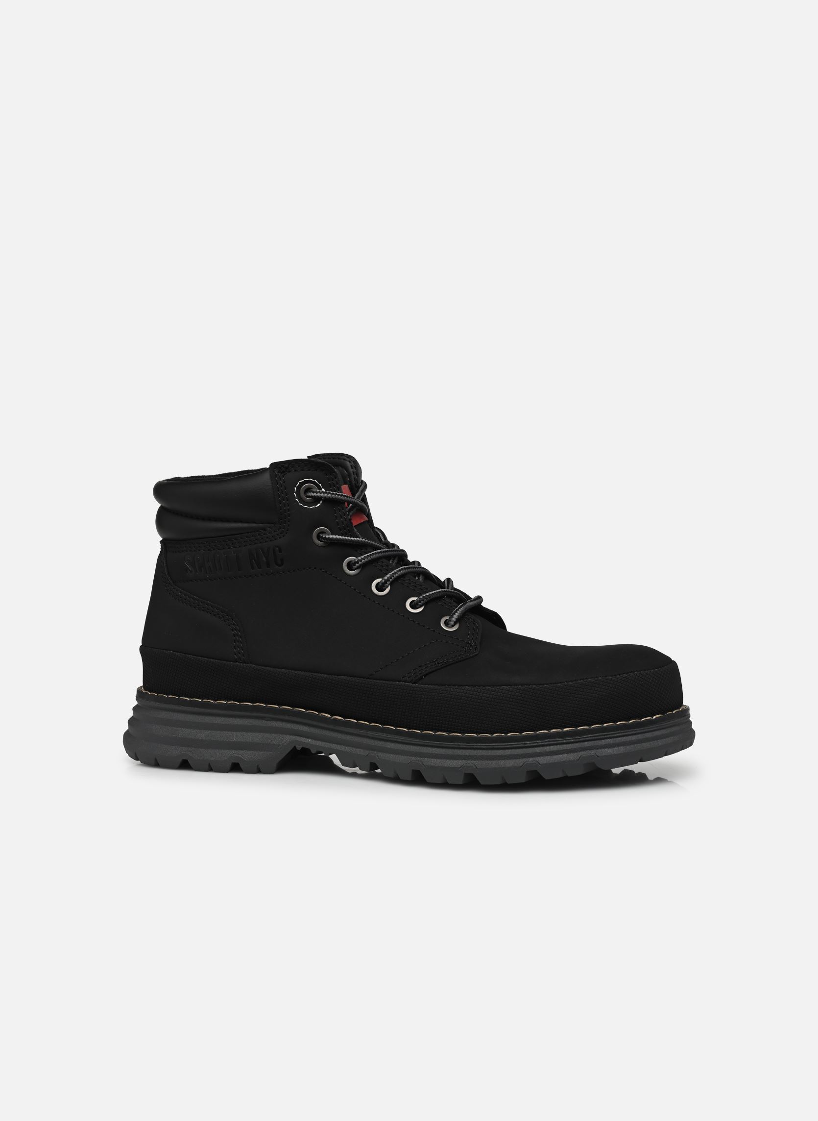 Bottines à lacets ELLAND-M homme noir Schott Bottines à lacets ELLAND-M homme noir Black