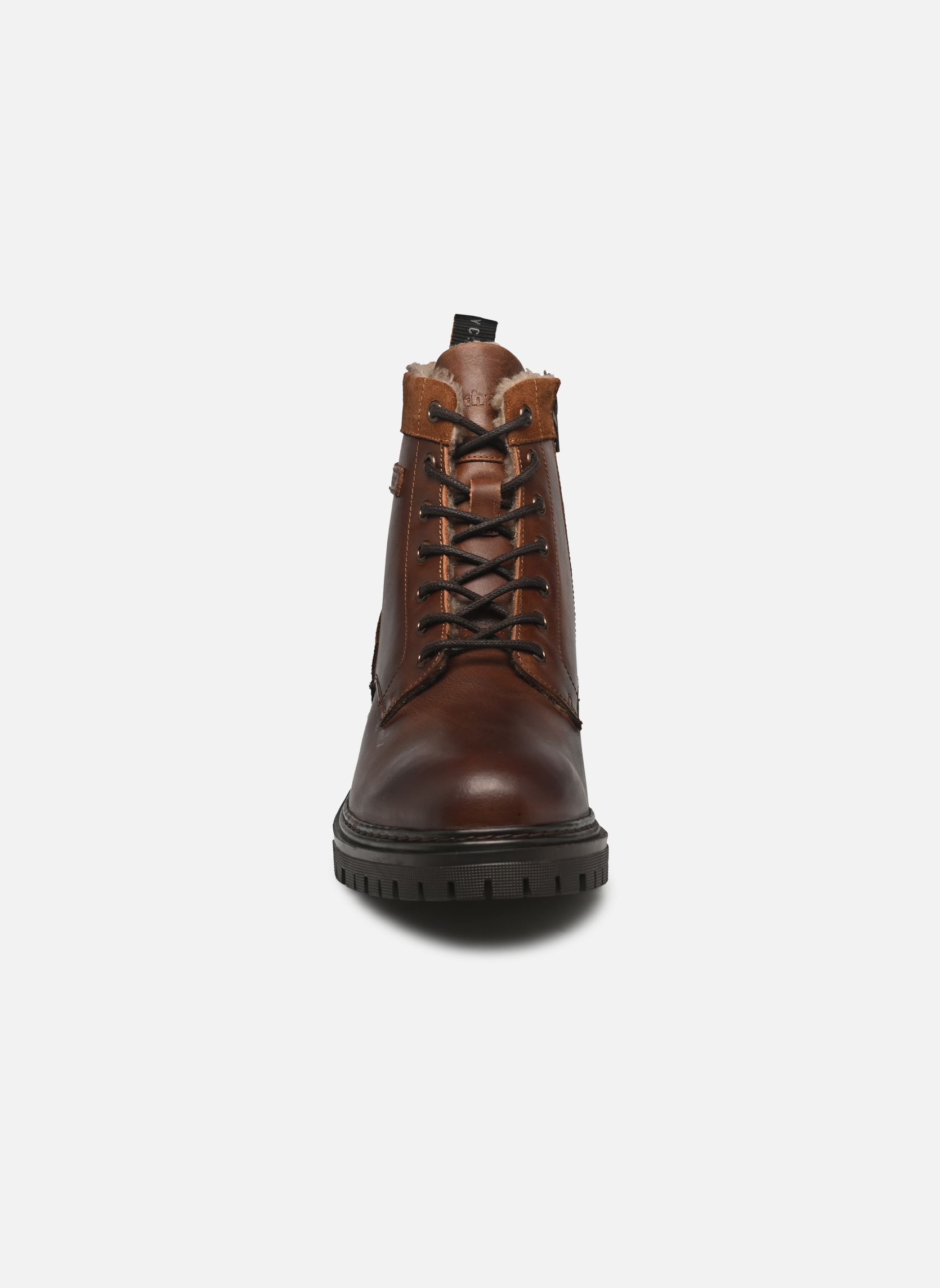 Botines con cordones SERVERSKY hombre marrón Schott Botines con cordones SERVERSKY hombre marrón BROWN - FOURREE
