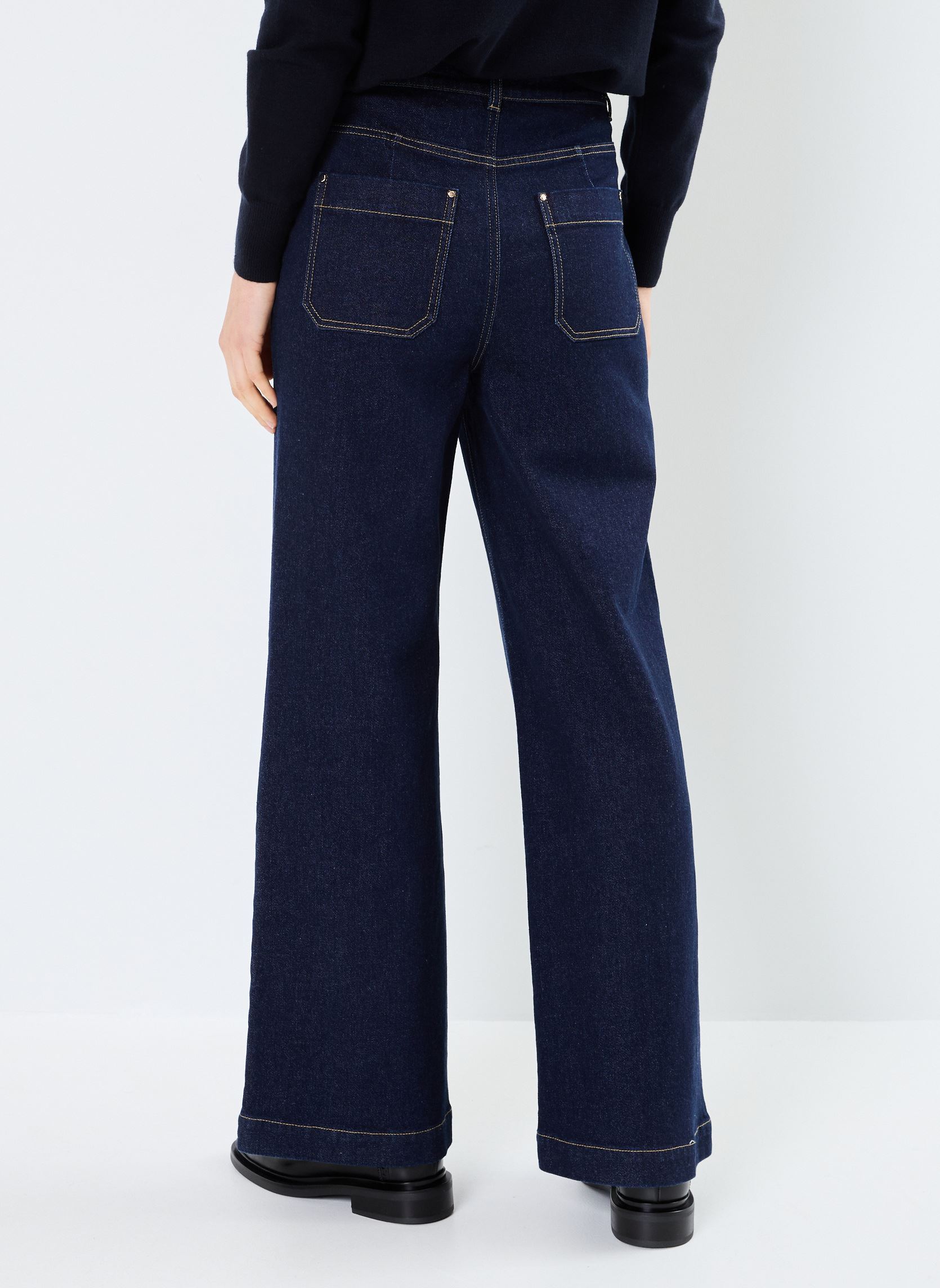Wijde jeans / Flared Jeans PFLORENT dames blauw Georgia Rose Wijde jeans / Flared Jeans PFLORENT dames blauw JEAN BRUT