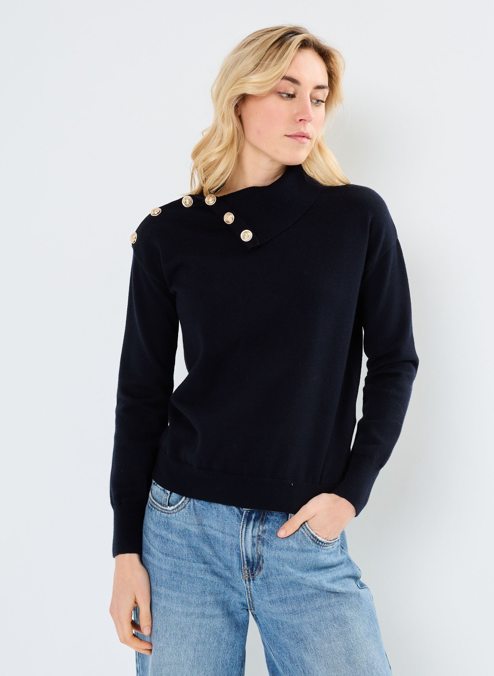 Pulls MARINI femme bleu Georgia Rose Pulls MARINI femme bleu MARINE
