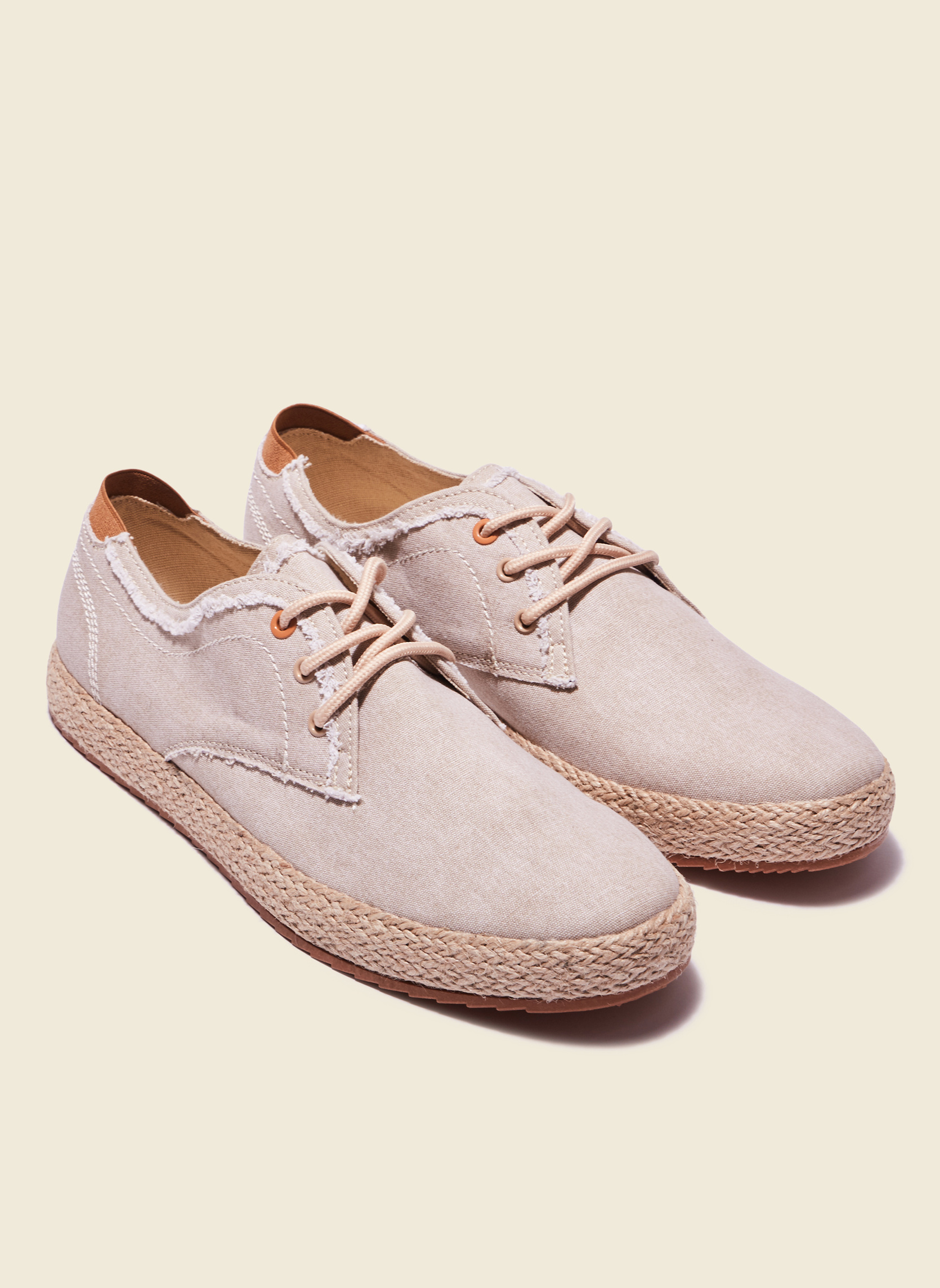 Espadrilles Espadrilles à lacets - ESPAWAY2H homme beige Bonobo Espadrilles Espadrilles à lacets - ESPAWAY2H homme beige Beige