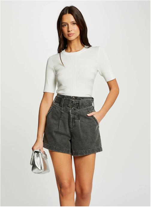 Morgan Pulls 242-MENTHE femme blanc