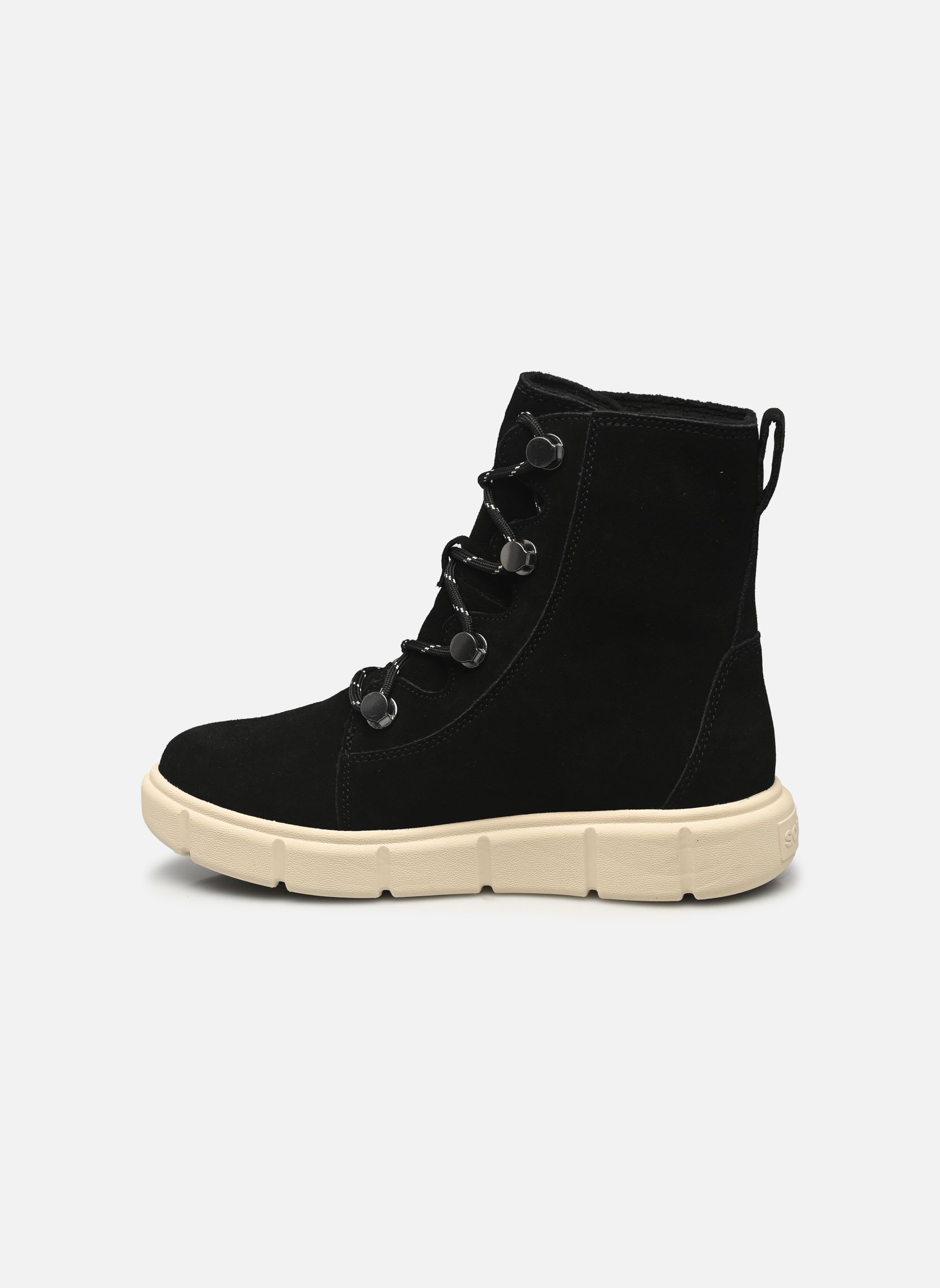 Bottines fourrées SOREL EXPLORER III JOAN WATERPROOF femme noir Sorel Bottines fourrées SOREL EXPLORER III JOAN WATERPROOF femme noir Black, Chalk