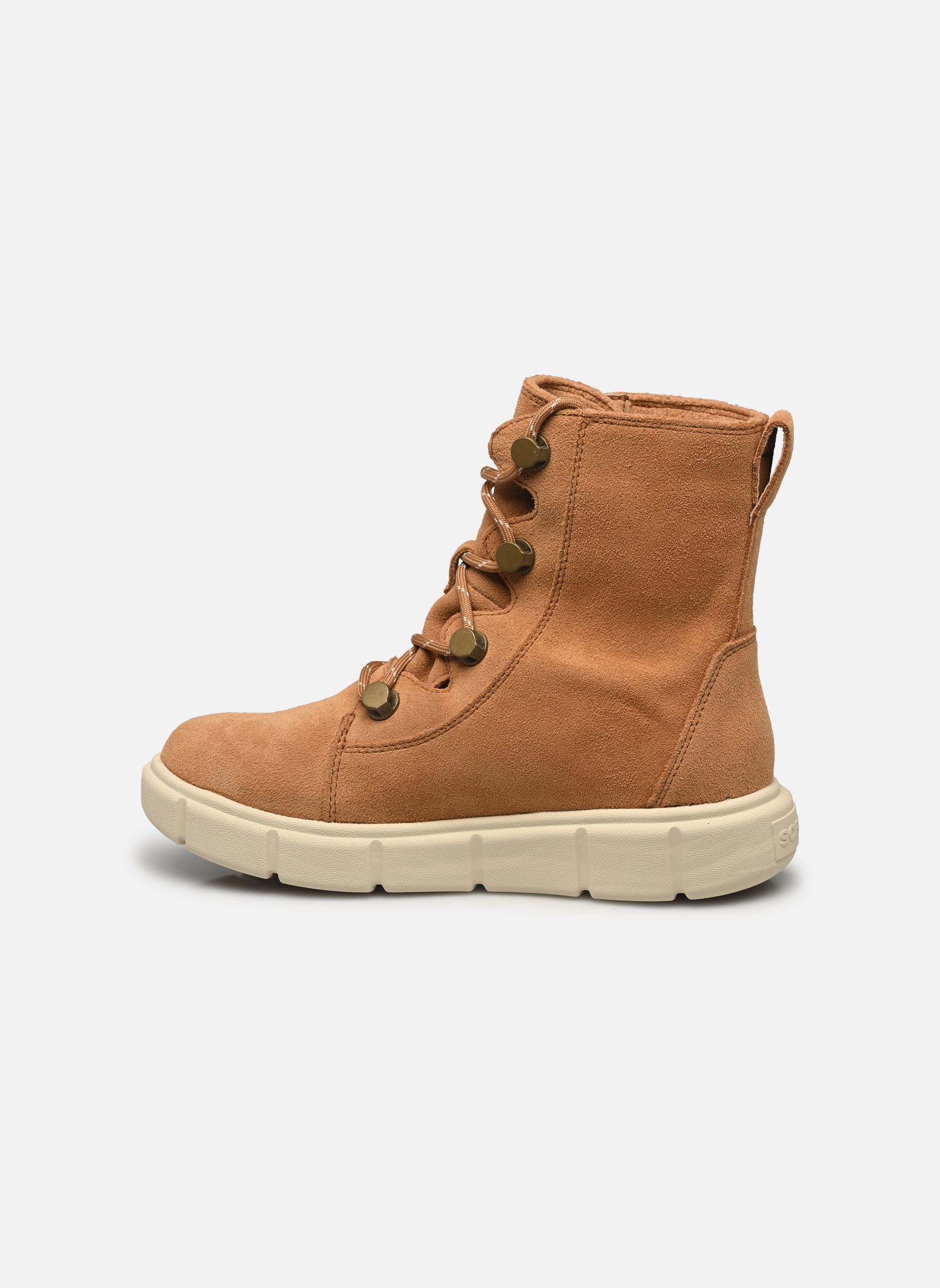 Stivaletti foderati SOREL EXPLORER III JOAN WATERPROOF donna marrone Sorel Stivaletti foderati SOREL EXPLORER III JOAN WATERPROOF donna marrone Tawny Buff, Chalk