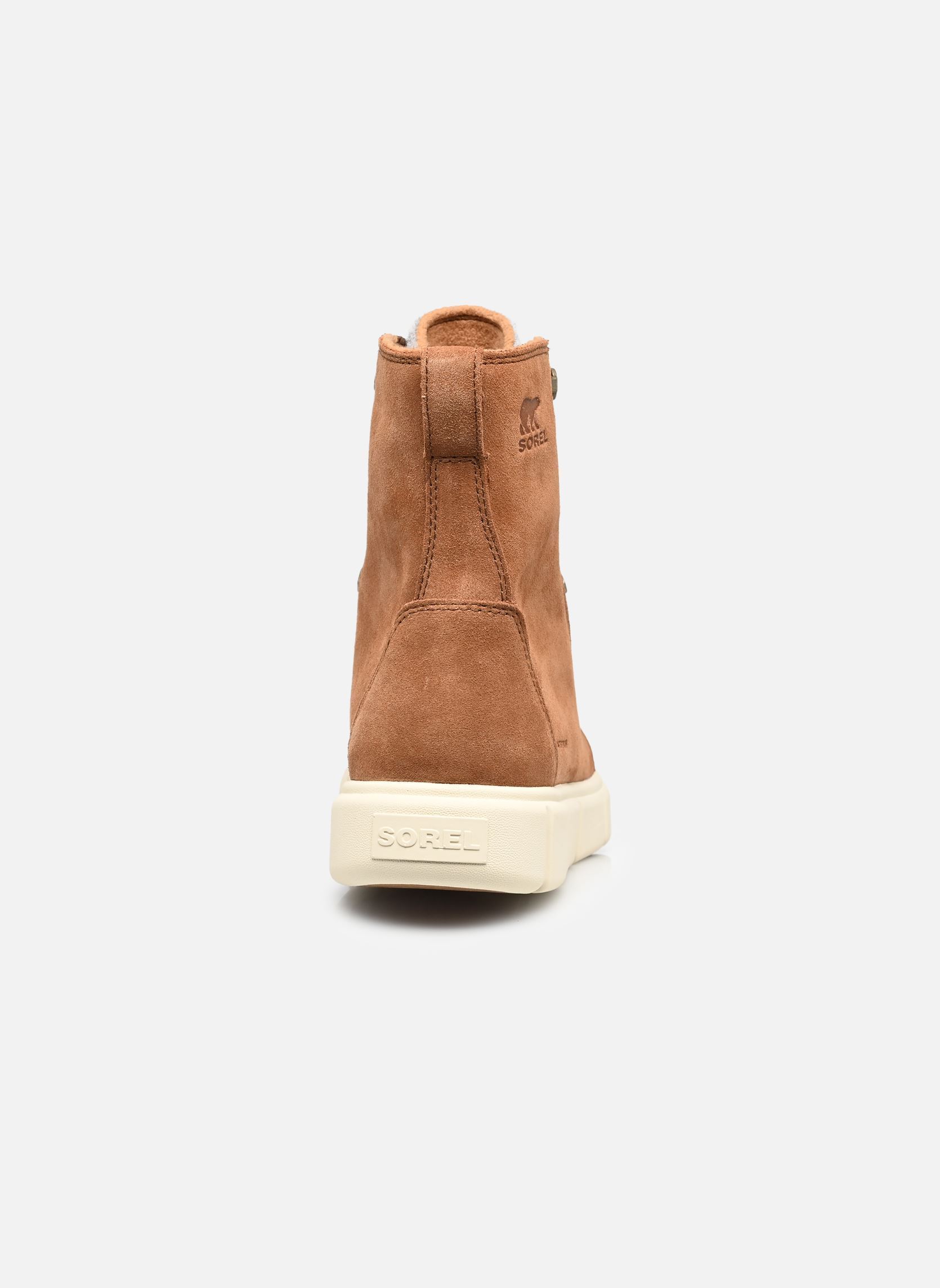Gevoerde enkellaarsjes SOREL EXPLORER III JOAN WATERPROOF dames bruin Sorel Gevoerde enkellaarsjes SOREL EXPLORER III JOAN WATERPROOF dames bruin Velvet Tan, Chalk