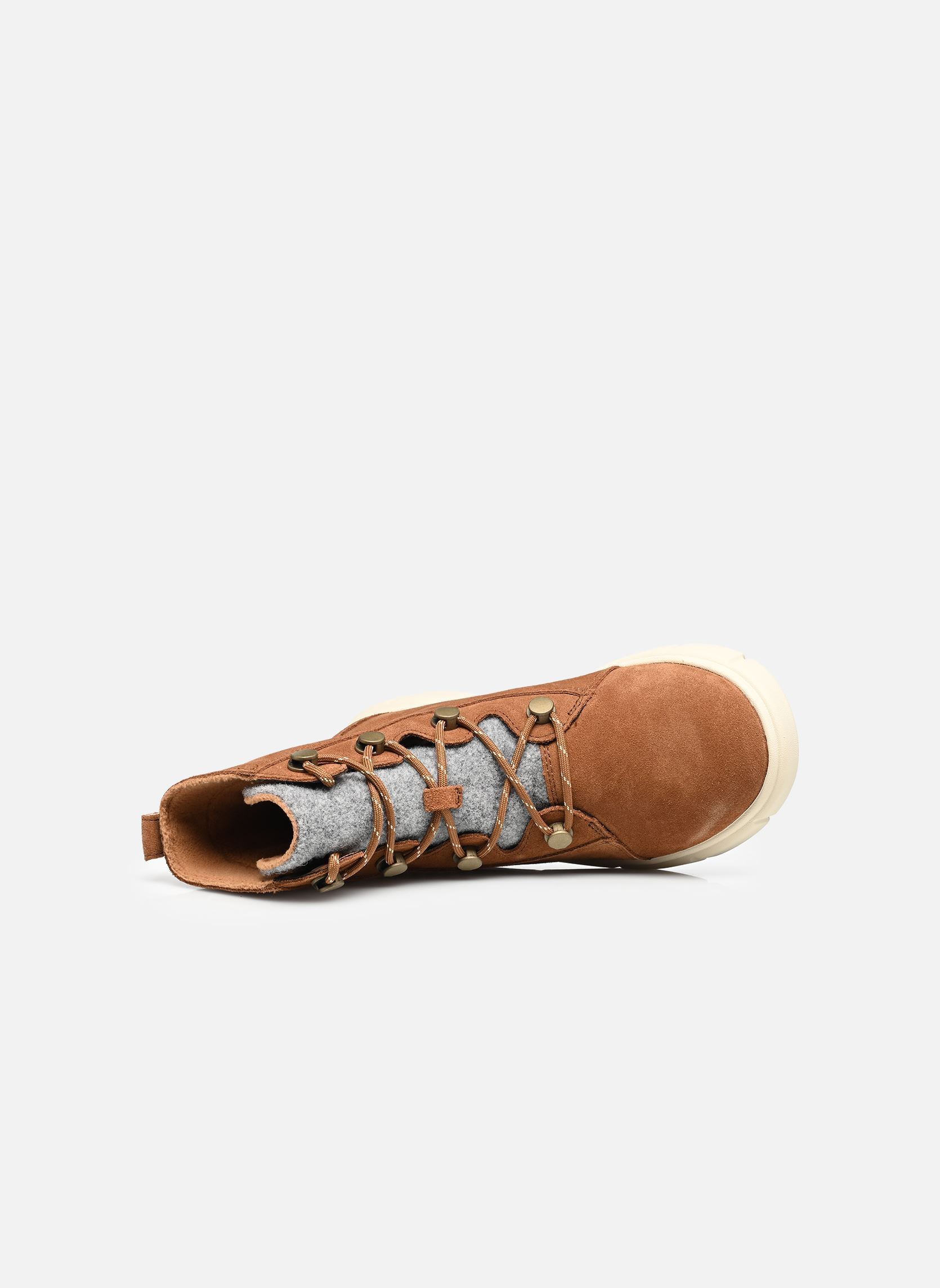 Gevoerde enkellaarsjes SOREL EXPLORER III JOAN WATERPROOF dames bruin Sorel Gevoerde enkellaarsjes SOREL EXPLORER III JOAN WATERPROOF dames bruin Velvet Tan, Chalk