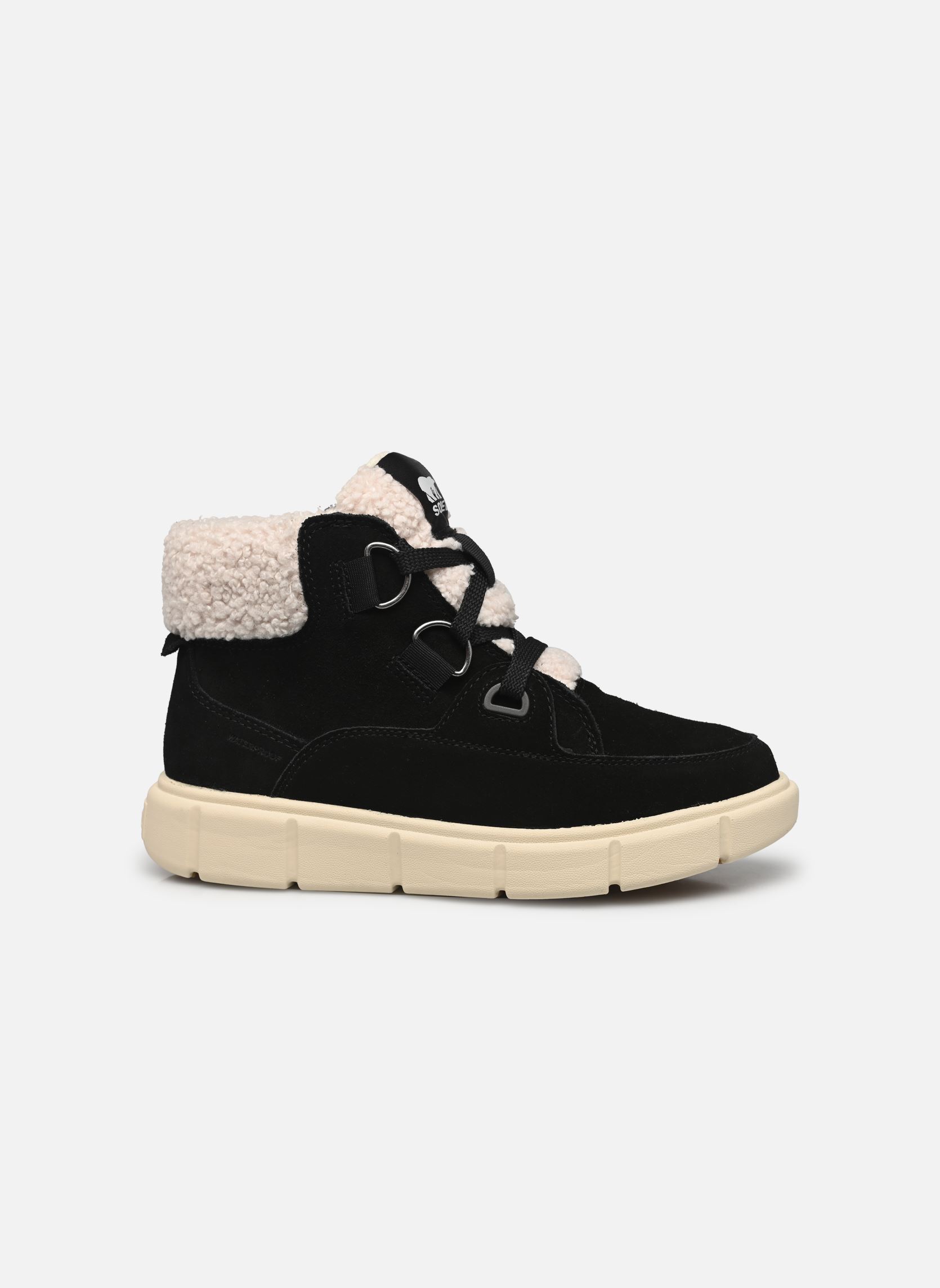 Bottines fourrées SOREL EXPLORER III NW LACE WATERPROOF femme noir Sorel Bottines fourrées SOREL EXPLORER III NW LACE WATERPROOF femme noir Black, Sea Salt