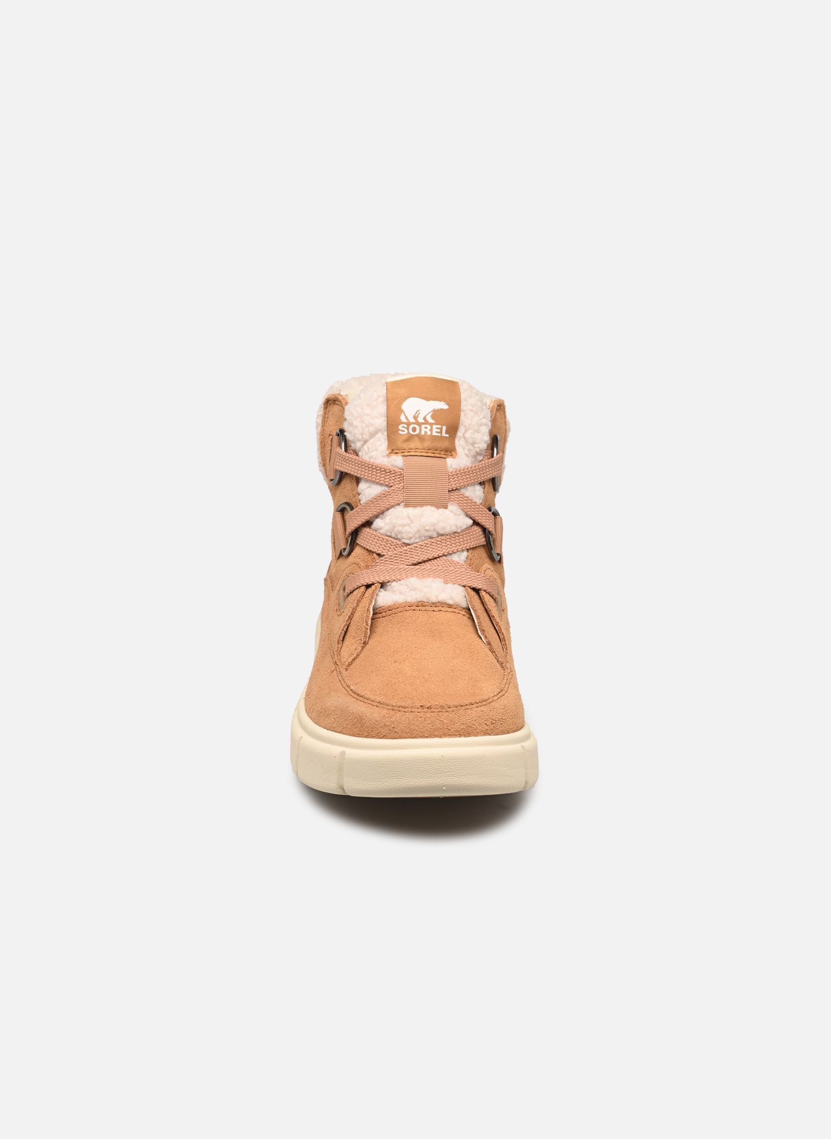 Stivaletti foderati SOREL EXPLORER III NW LACE WATERPROOF donna marrone Sorel Stivaletti foderati SOREL EXPLORER III NW LACE WATERPROOF donna marrone Tawny Buff, Sea Salt