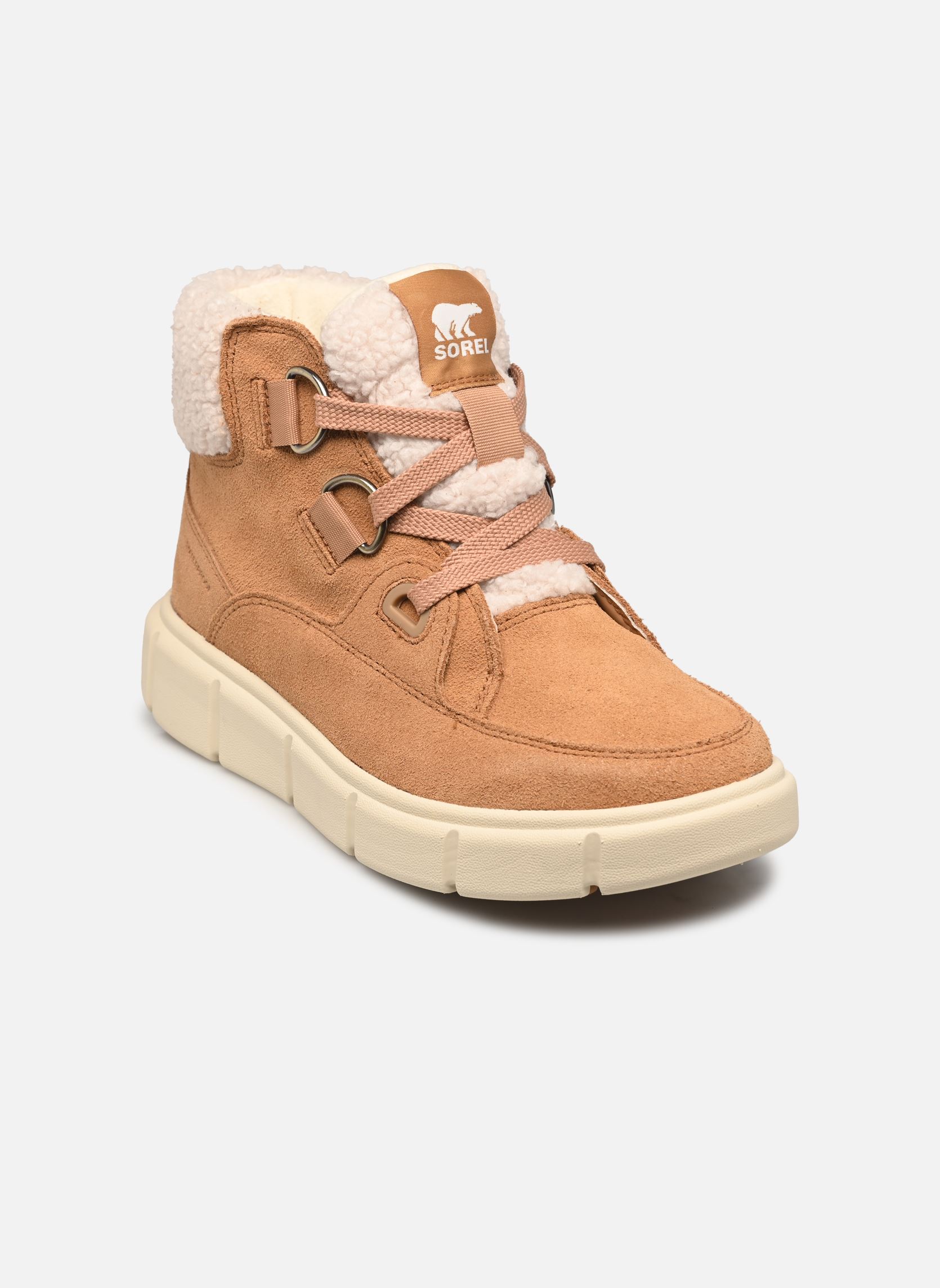 Stivaletti foderati SOREL EXPLORER III NW LACE WATERPROOF donna marrone Sorel Stivaletti foderati SOREL EXPLORER III NW LACE WATERPROOF donna marrone Tawny Buff, Sea Salt