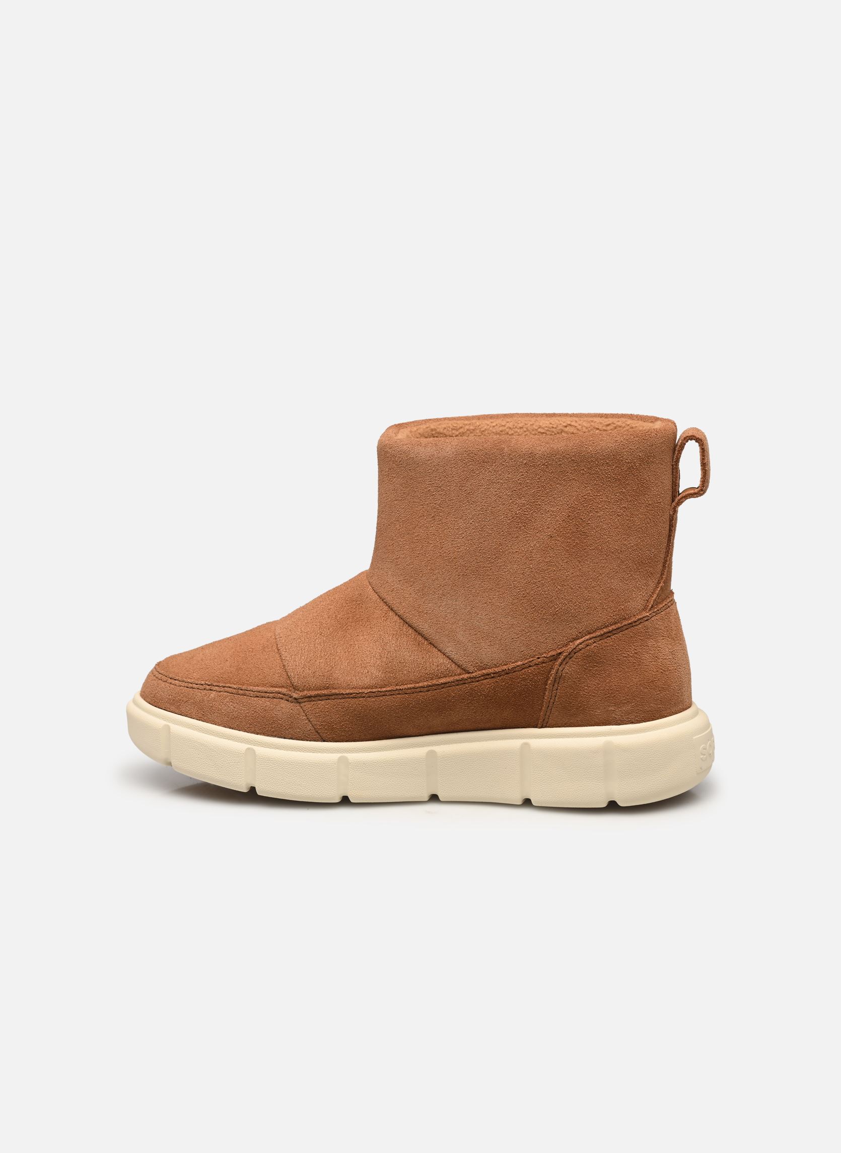 Bottines fourrées SOREL EXPLORER III SLIP-ON WATERPROOF femme marron Sorel Bottines fourrées SOREL EXPLORER III SLIP-ON WATERPROOF femme marron Velvet Tan, Chalk