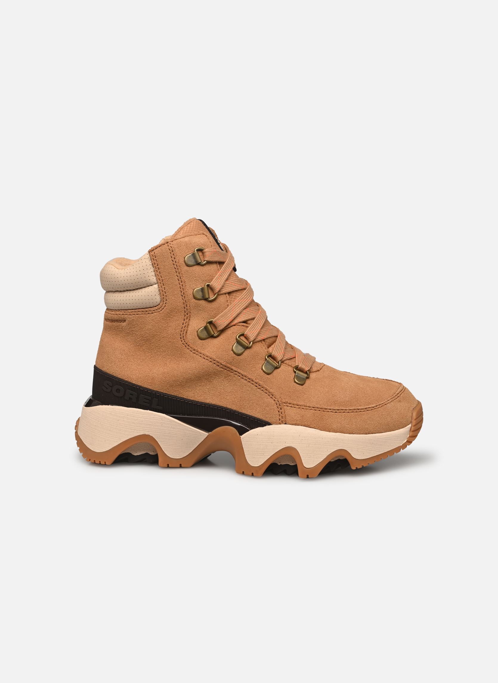Hoge sneakers KINETIC IMPACT CONQUEST PLUS WATERPROOF dames bruin Sorel Hoge sneakers KINETIC IMPACT CONQUEST PLUS WATERPROOF dames bruin TAWNY BUFF, CERAMIC