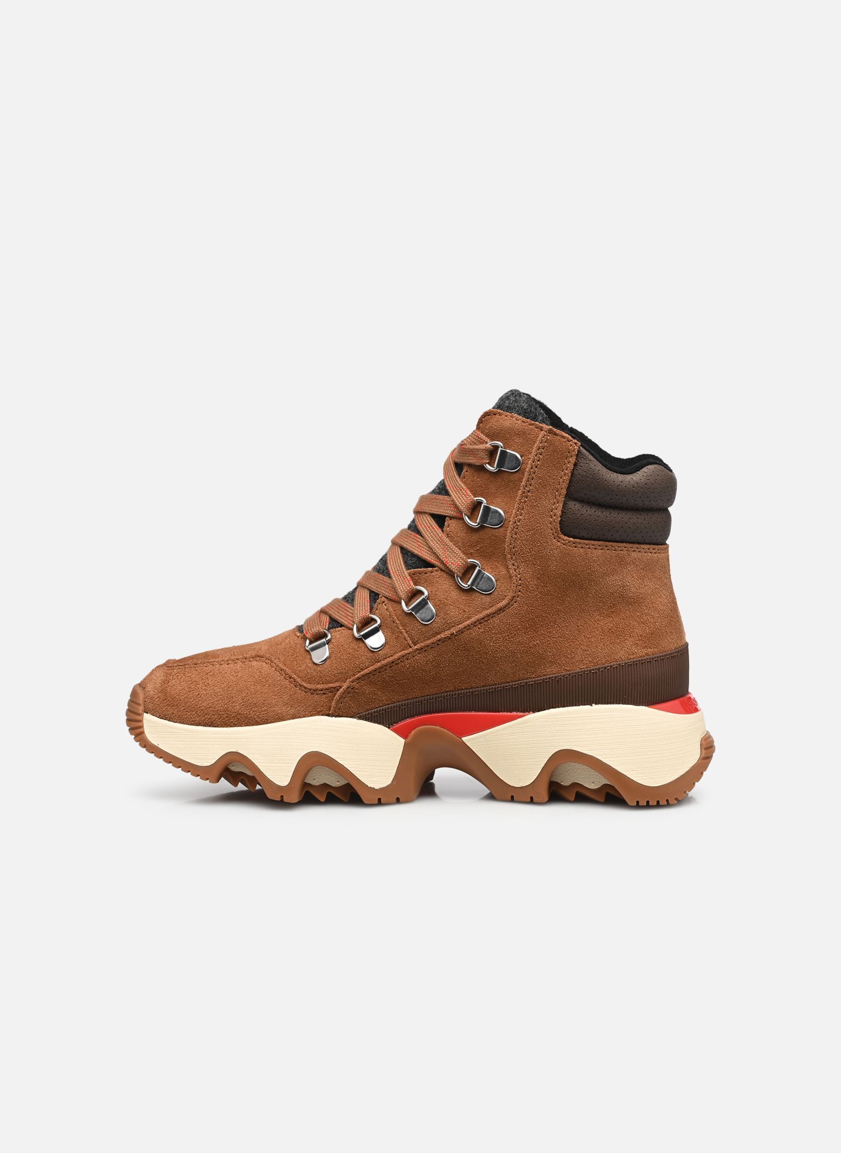 Knöchelhohe Sneaker KINETIC IMPACT CONQUEST PLUS WATERPROOF damen braun Sorel Knöchelhohe Sneaker KINETIC IMPACT CONQUEST PLUS WATERPROOF damen braun VELVET TAN, TOBACCO