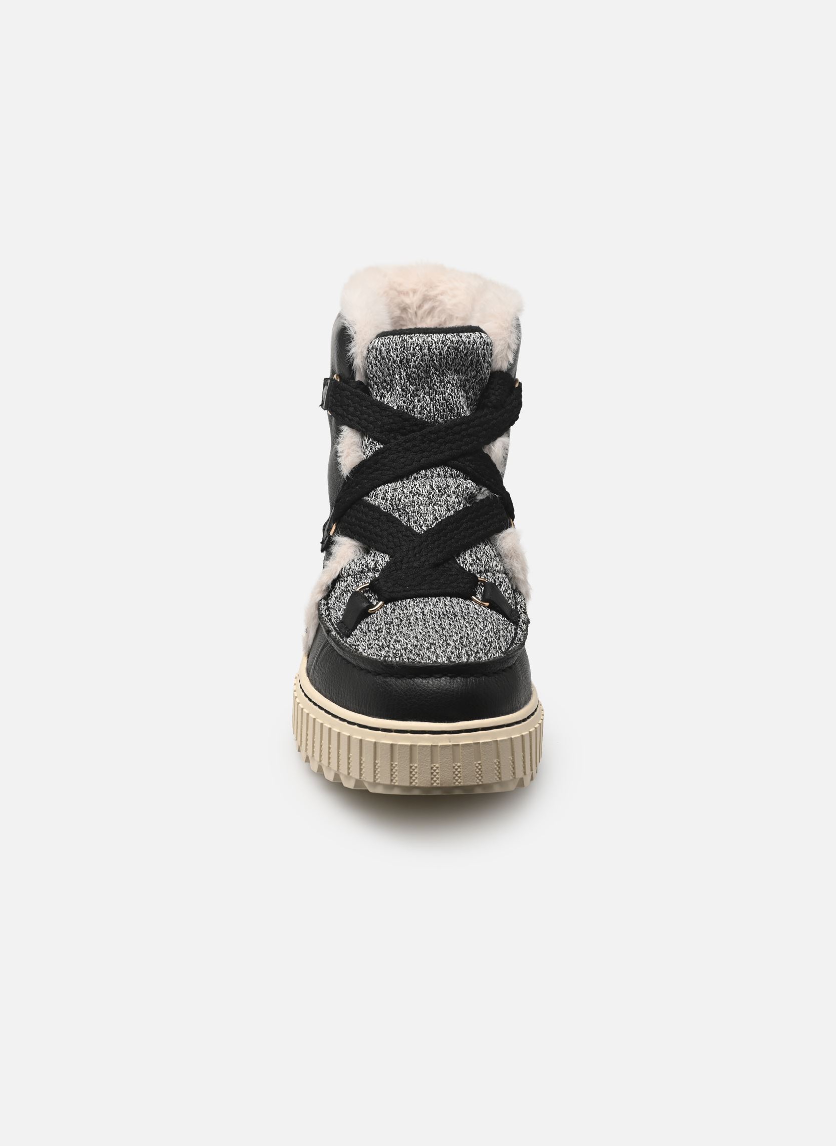 Gevoerde enkellaarsjes ONA AVE ALPINE BOOT WATERPROOF dames zwart Sorel Gevoerde enkellaarsjes ONA AVE ALPINE BOOT WATERPROOF dames zwart Black, Chalk
