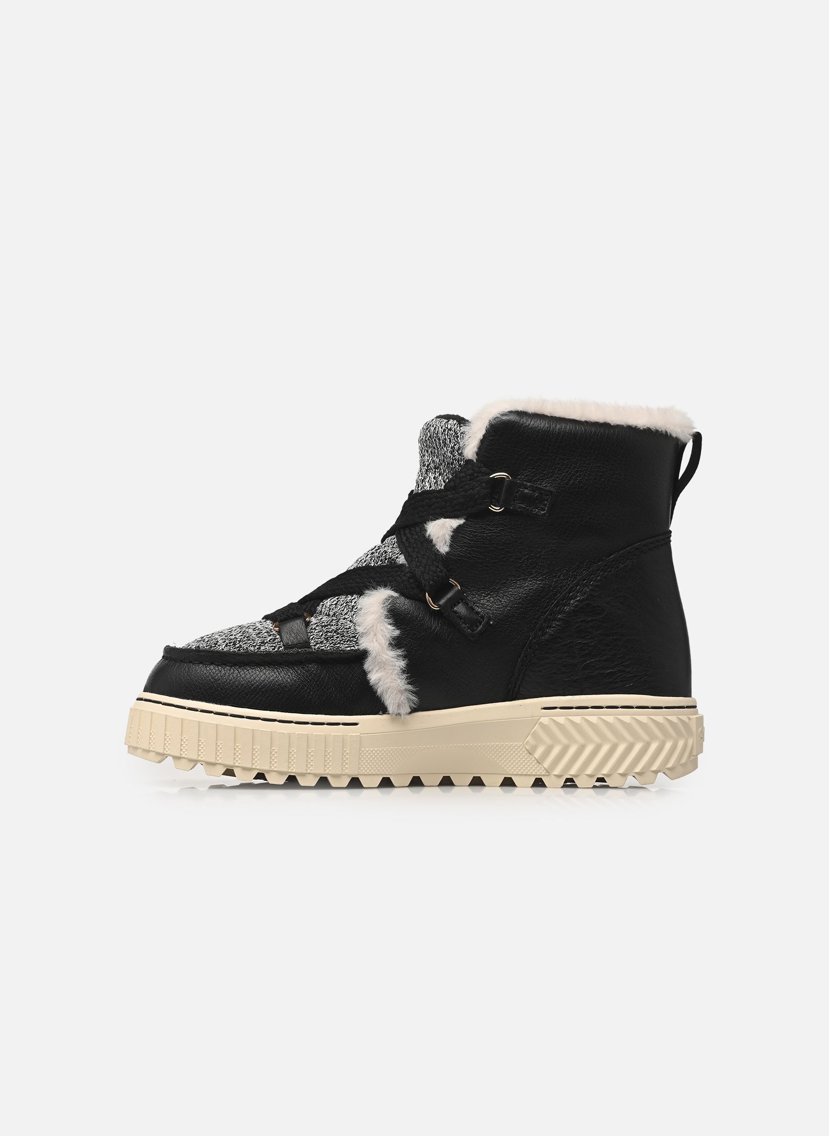 Gevoerde enkellaarsjes ONA AVE ALPINE BOOT WATERPROOF dames zwart Sorel Gevoerde enkellaarsjes ONA AVE ALPINE BOOT WATERPROOF dames zwart Black, Chalk