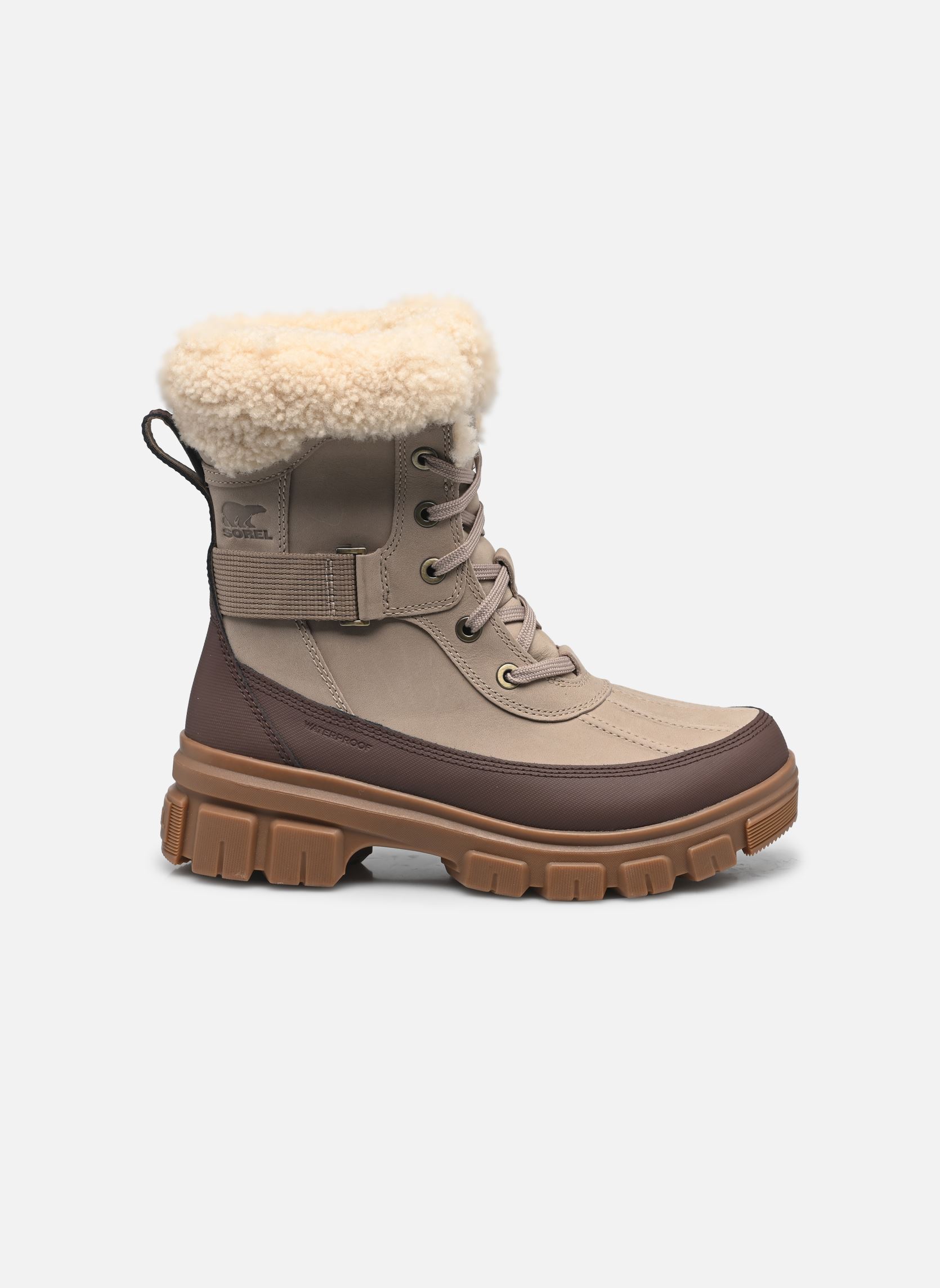 Bottes de neige TORINO V PARC WATERPROOF femme marron Sorel Bottes de neige TORINO V PARC WATERPROOF femme marron Omega Taupe, Gum 10
