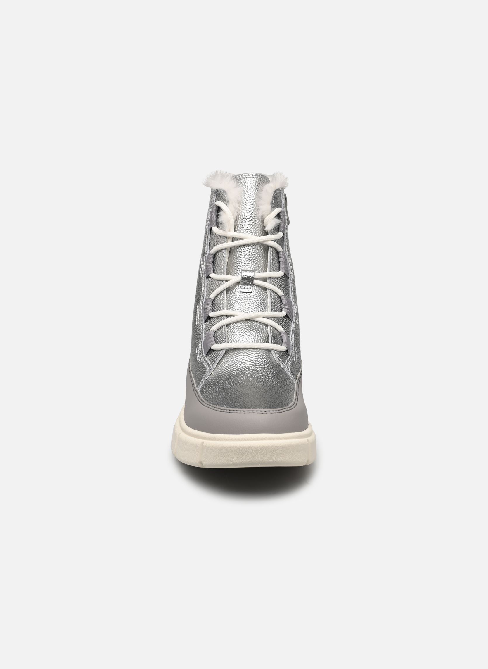 Bottes de neige YOUTH SOREL EXPLORER™ III LACE WP fille argent Sorel Bottes de neige YOUTH SOREL EXPLORER™ III LACE WP fille argent Pure Silver, Chrome Grey