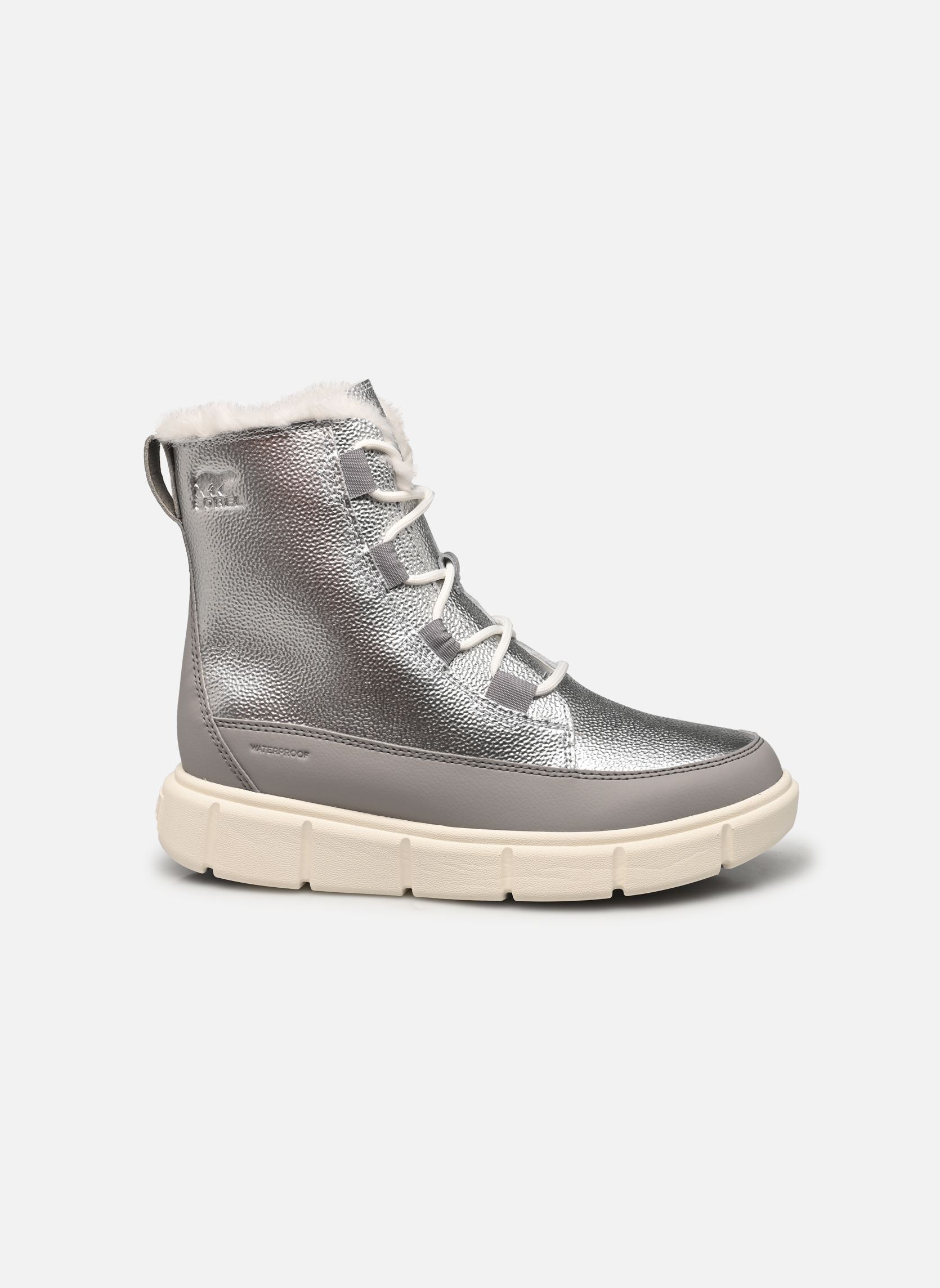 Bottes de neige YOUTH SOREL EXPLORER™ III LACE WP fille argent Sorel Bottes de neige YOUTH SOREL EXPLORER™ III LACE WP fille argent Pure Silver, Chrome Grey