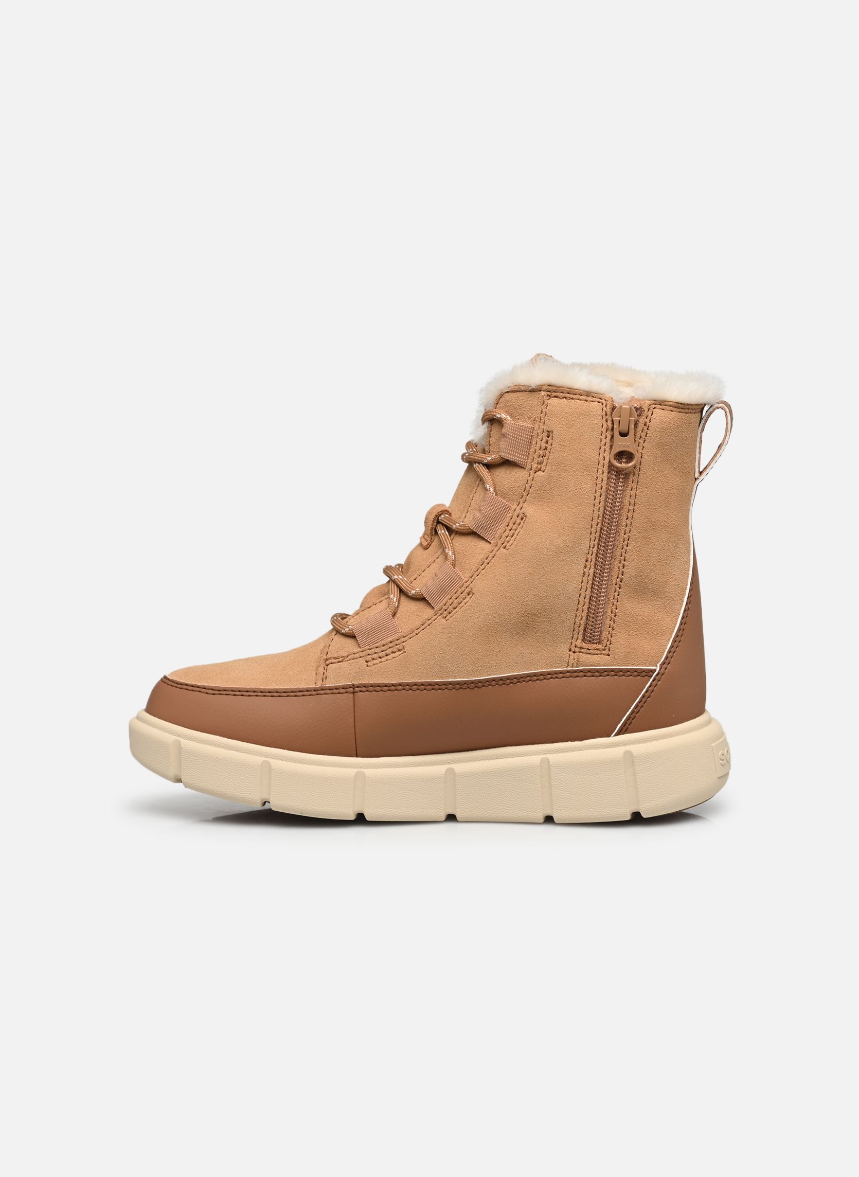 Bottes de neige YOUTH SOREL EXPLORER™ III LACE WP fille marron Sorel Bottes de neige YOUTH SOREL EXPLORER™ III LACE WP fille marron Tawny Buff, Bleached Ceramic