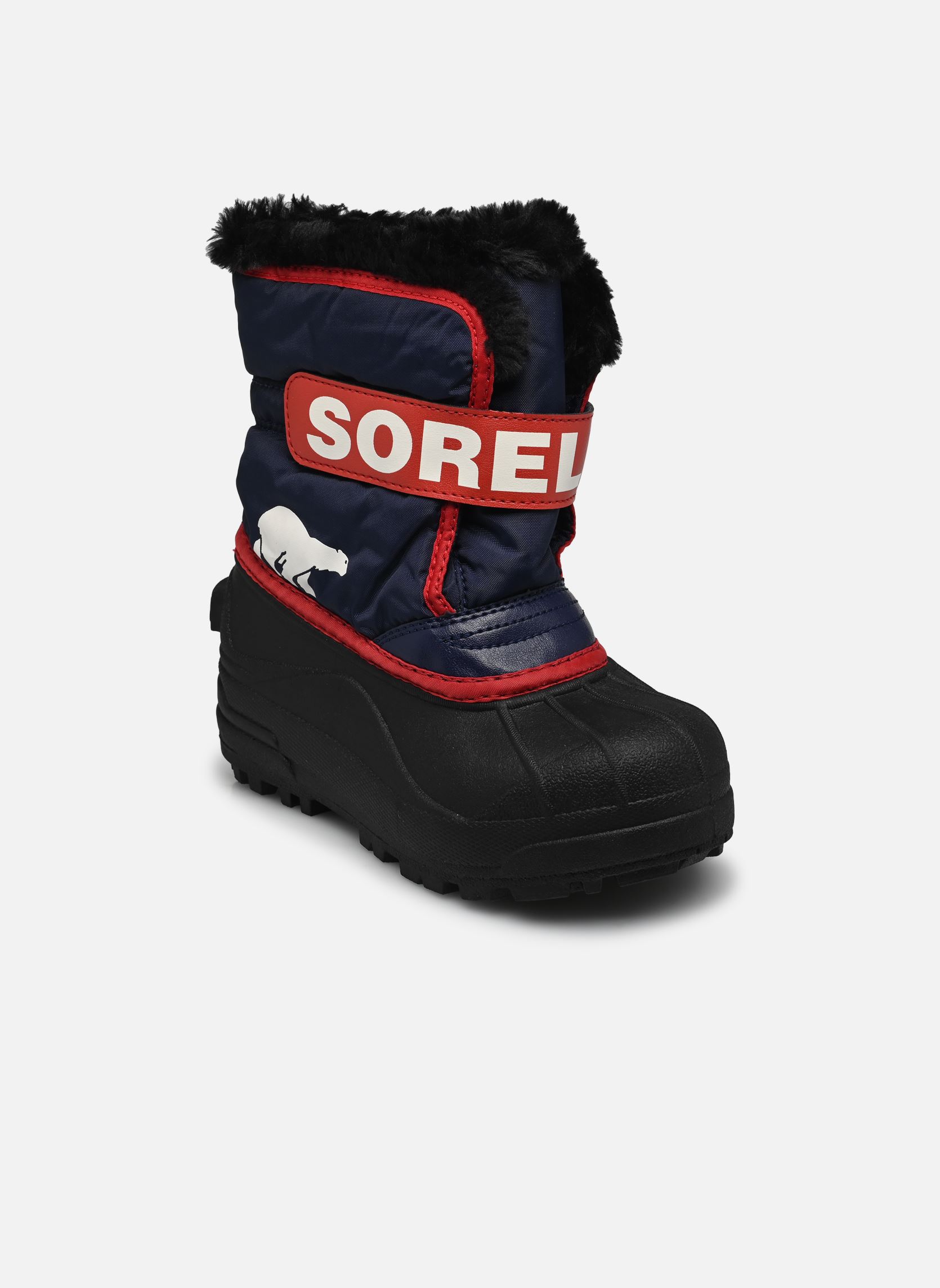 Bottes de neige CHILDRENS SNOW COMMANDER™ BOOT bleu Sorel Bottes de neige CHILDRENS SNOW COMMANDER™ BOOT bleu Nocturnal, Sail Red