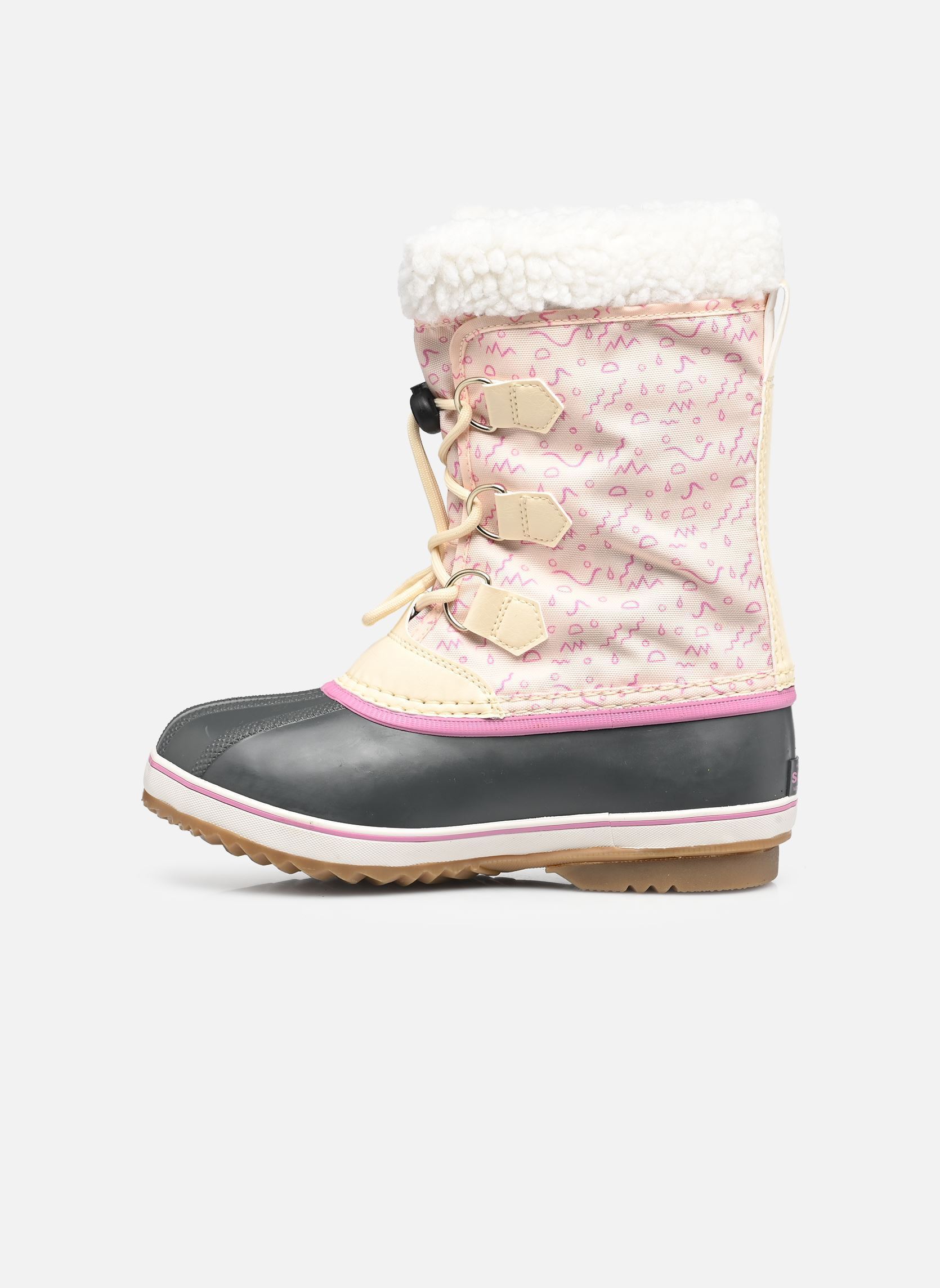 Bottes de neige YOOT PAC™ NYLON WP fille beige Sorel Bottes de neige YOOT PAC™ NYLON WP fille beige Honey White, Orchid