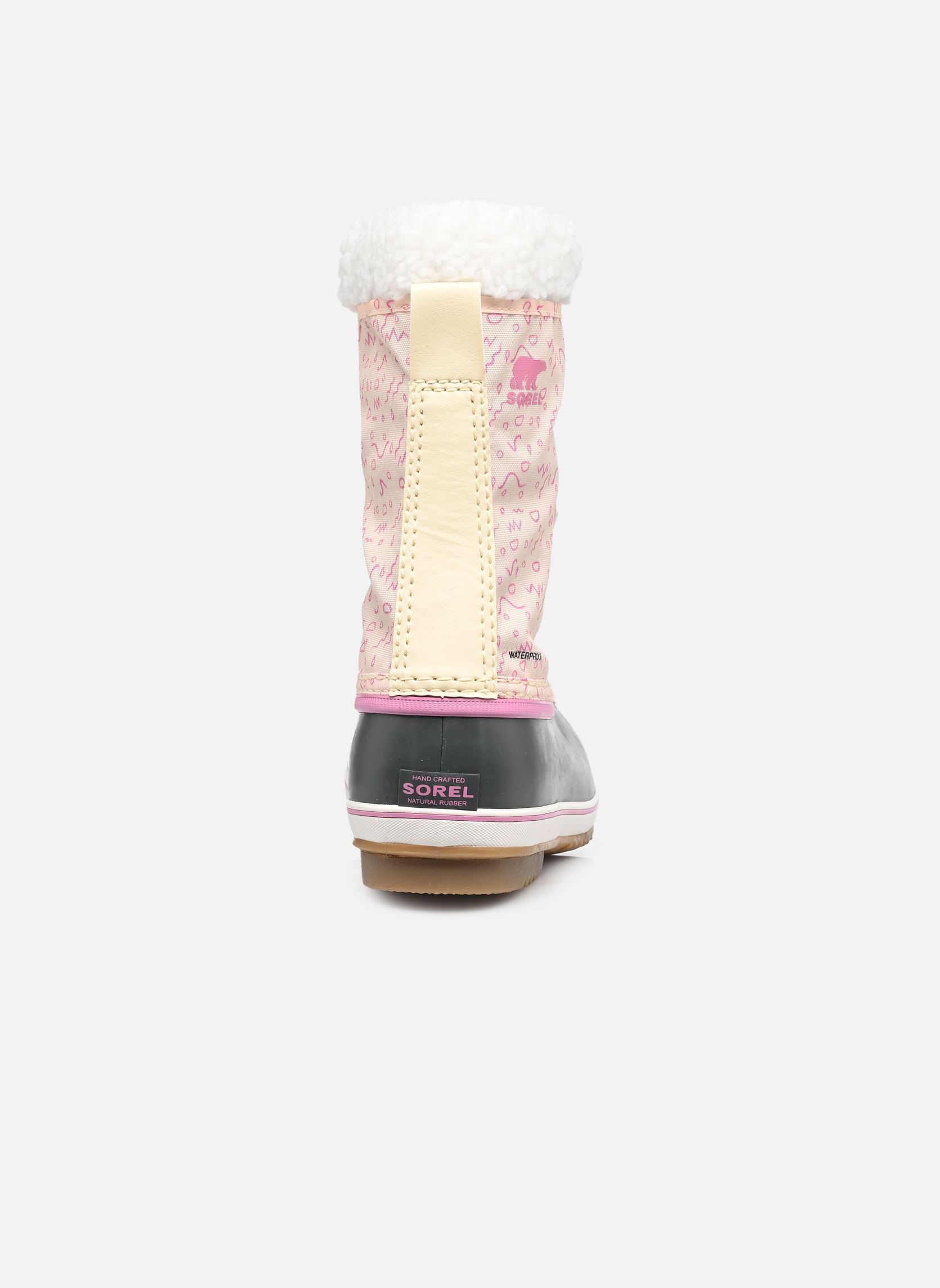 Bottes de neige YOOT PAC™ NYLON WP fille beige Sorel Bottes de neige YOOT PAC™ NYLON WP fille beige Honey White, Orchid