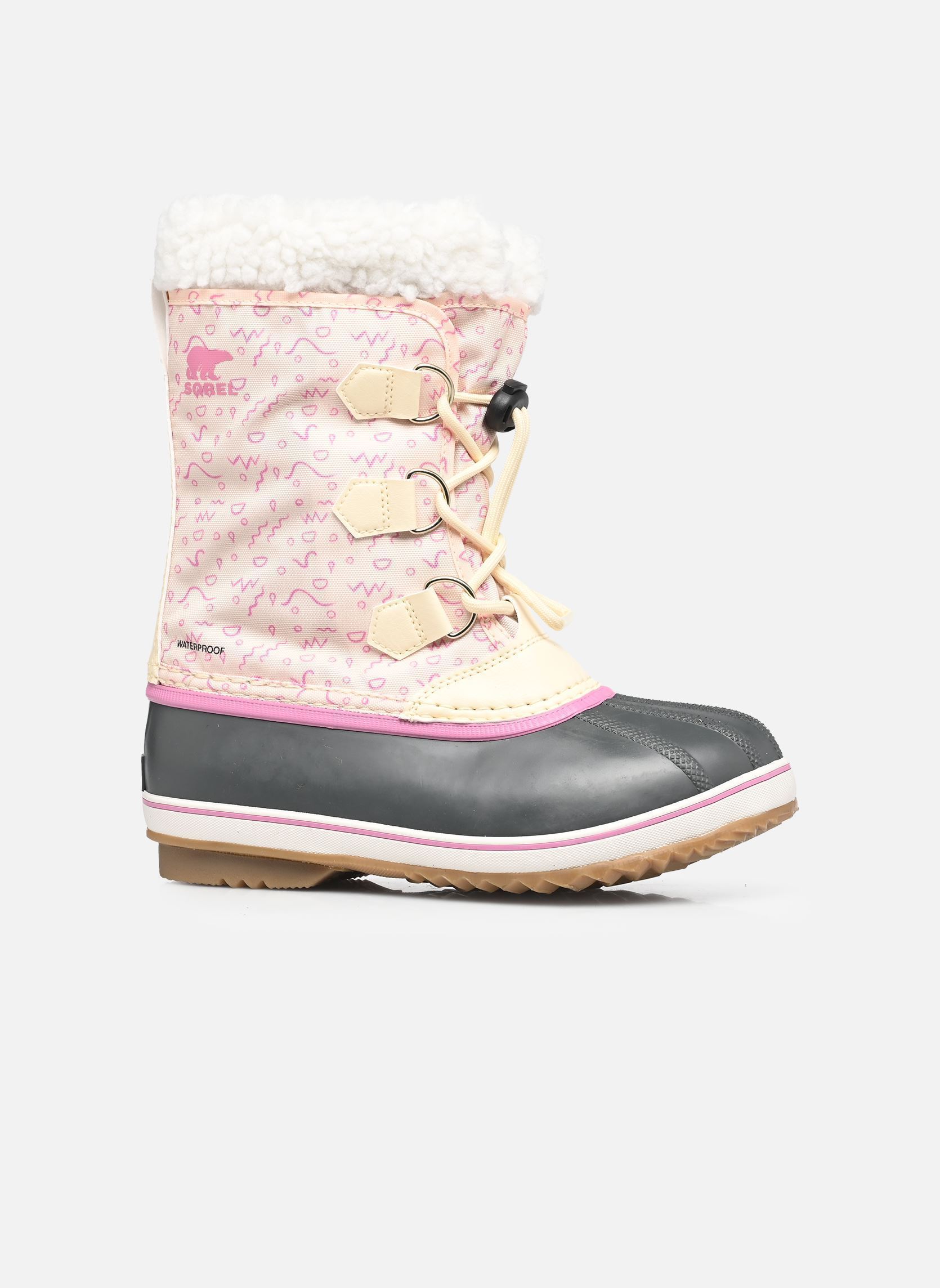 Bottes de neige YOOT PAC™ NYLON WP fille beige Sorel Bottes de neige YOOT PAC™ NYLON WP fille beige Honey White, Orchid