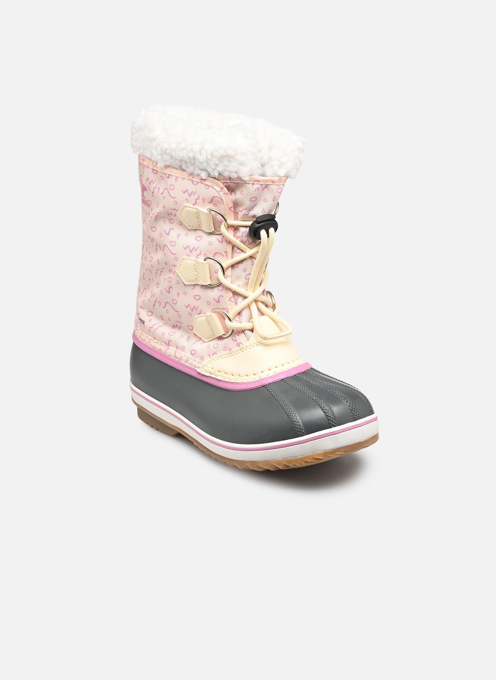 Bottes de neige YOOT PAC™ NYLON WP fille beige Sorel Bottes de neige YOOT PAC™ NYLON WP fille beige Honey White, Orchid