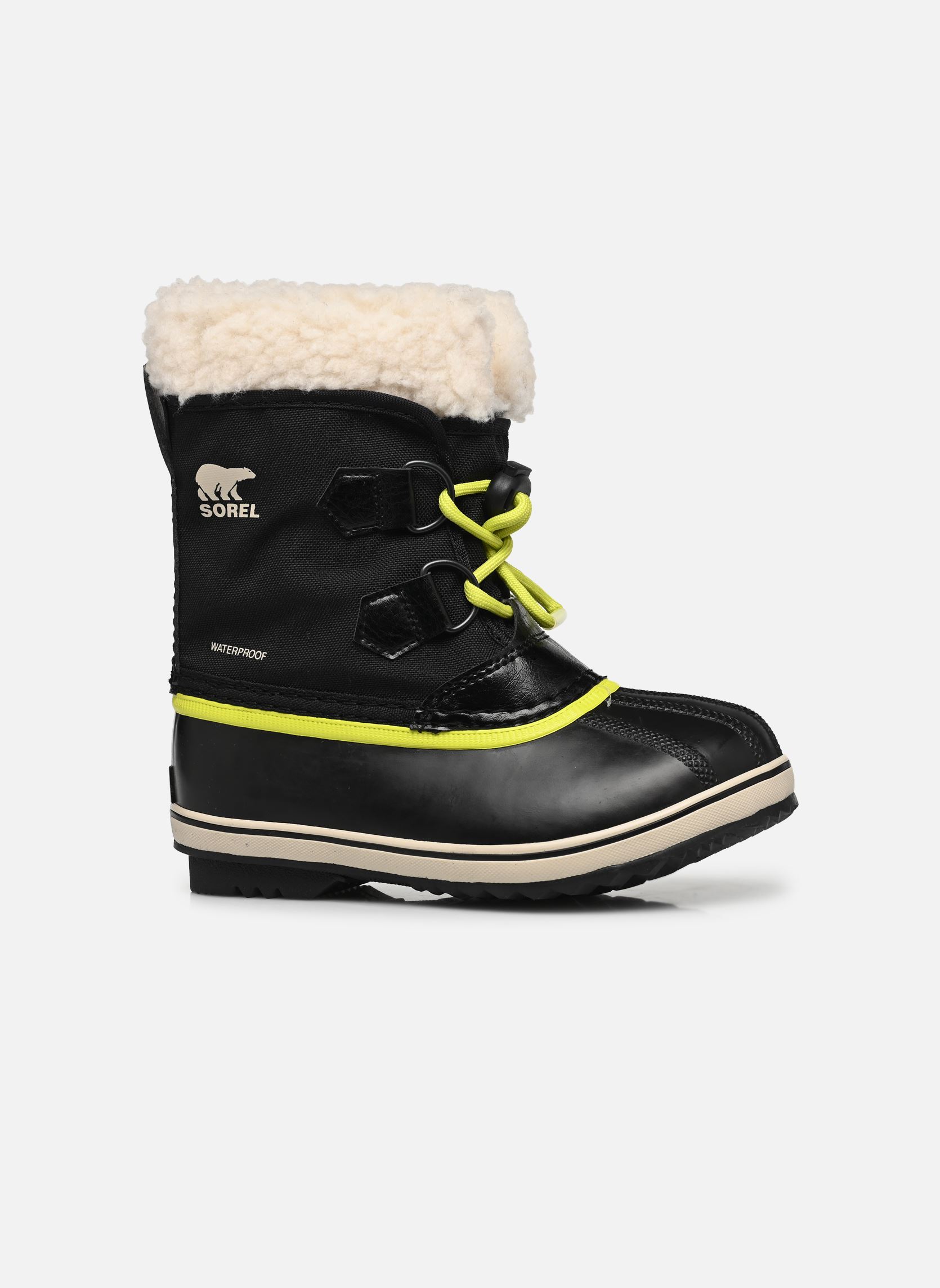 Schneestiefel CHILDRENS YOOT PAC™ NYLON WP schwarz Sorel Schneestiefel CHILDRENS YOOT PAC™ NYLON WP schwarz Black, Chartreuse
