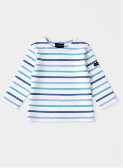 Armor Lux Tee-shirts Marinière K0510 blanc/dahlia/peachnectar/popco fille blanc