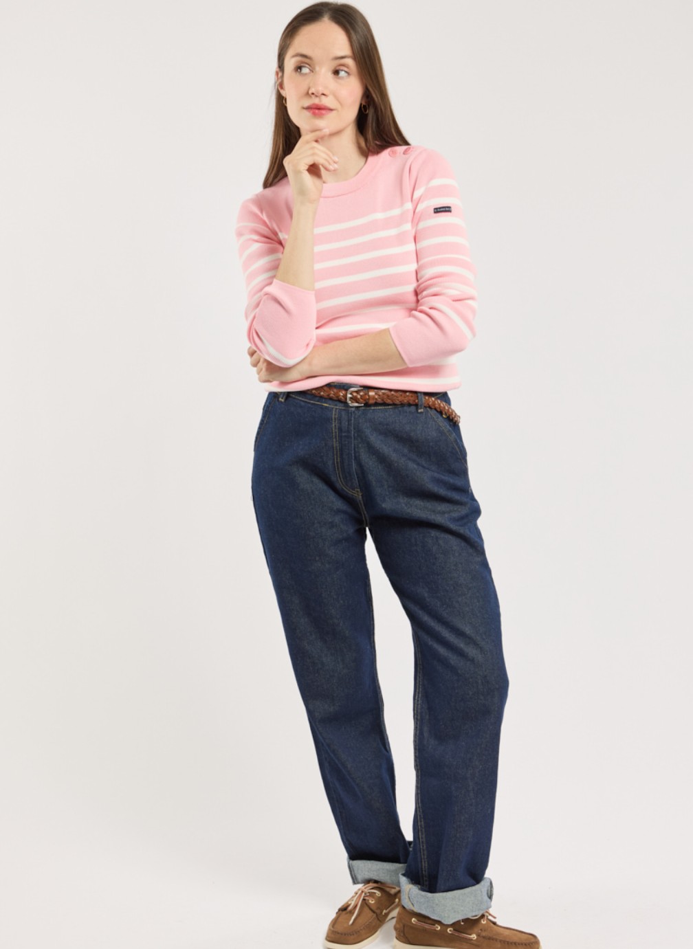 Pulls Pull 41797 dusty pink/milk femme rose Armor Lux Pulls Pull 41797 dusty pink/milk femme rose Rose saumon
