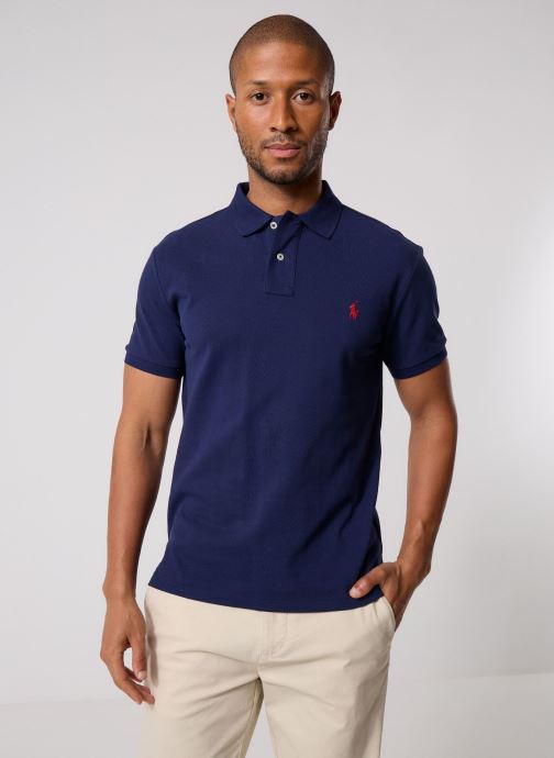 Polo Ralph Lauren Korte mouwen polo's Polo cintré en coton piqué 710795080 heren blauw