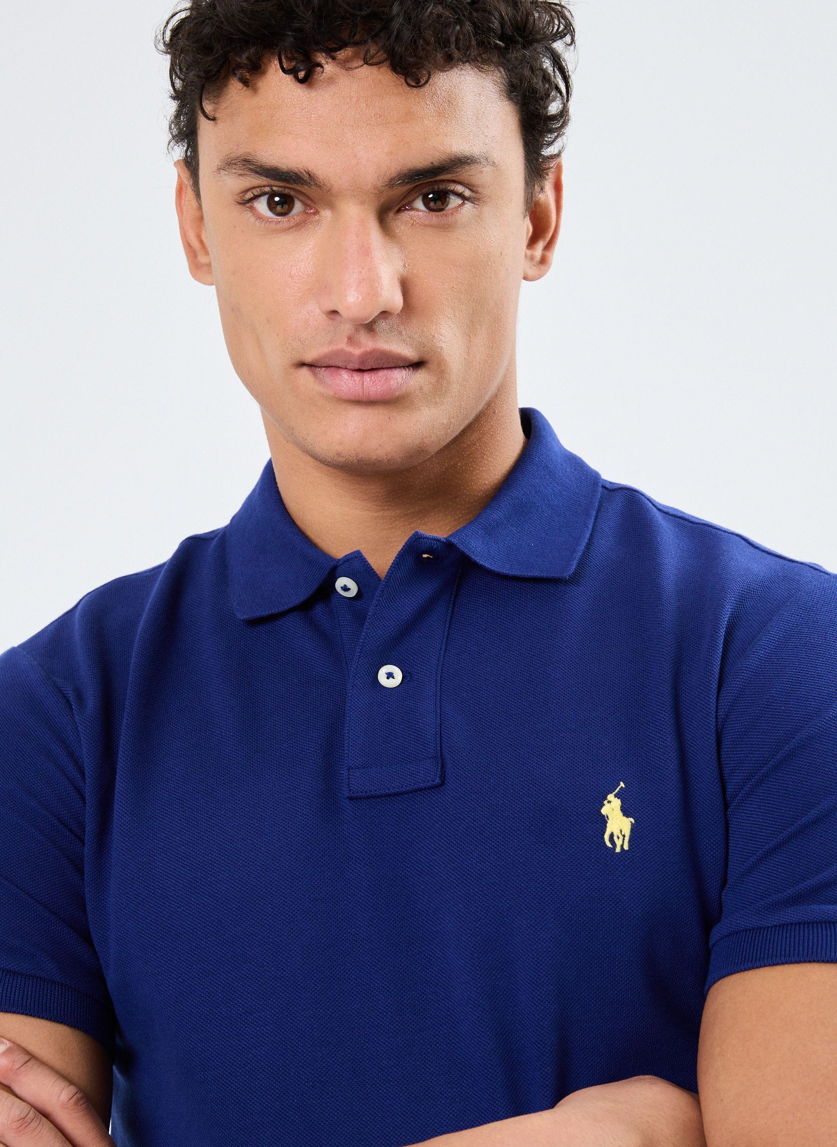 Polos de manga corta Polo cintré en coton piqué 710795080 hombre azul Polo Ralph Lauren Polos de manga corta Polo cintré en coton piqué 710795080 hombre azul FALL ROYAL/C1229